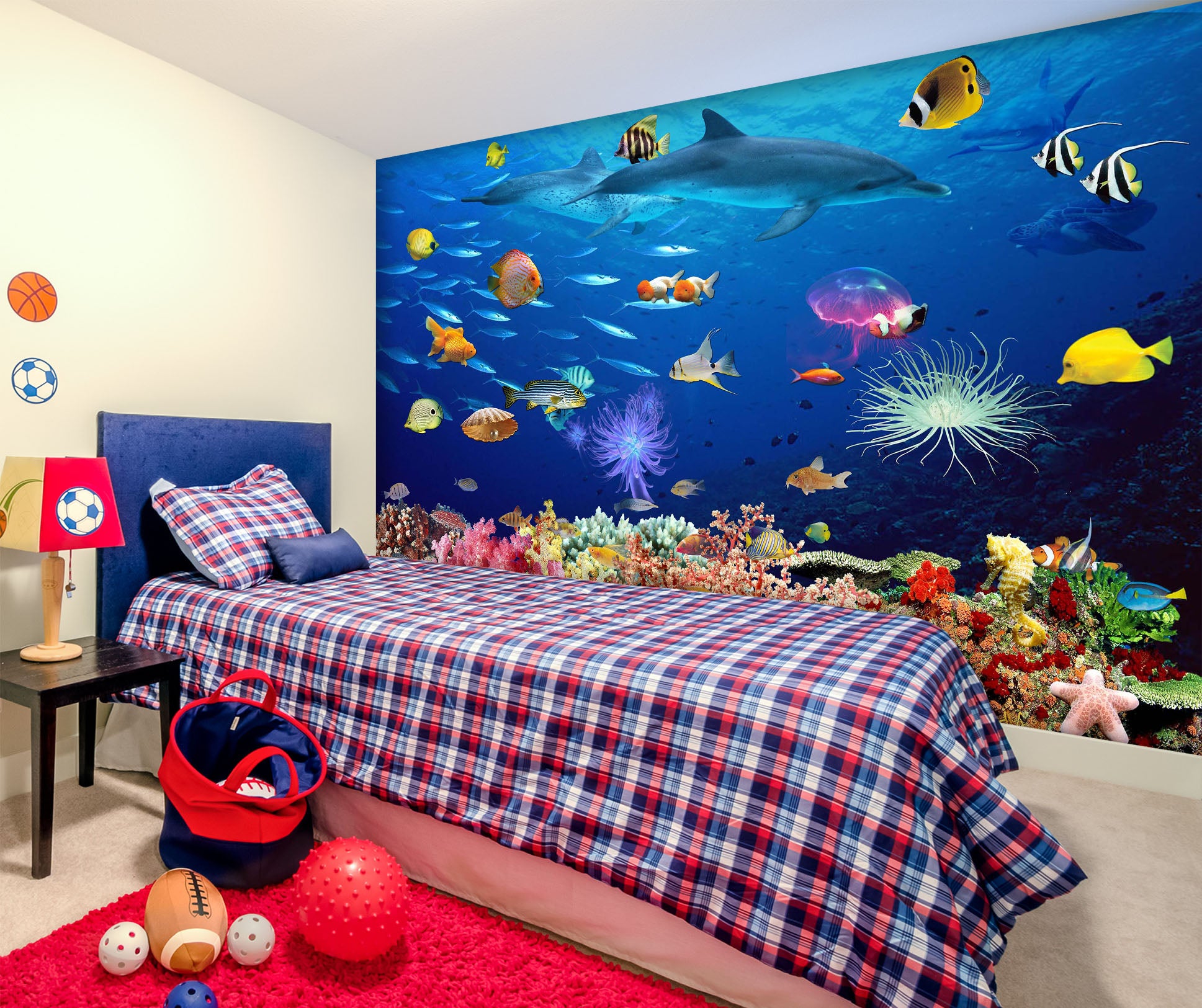 3D The Underwater World 1603 Wall Murals