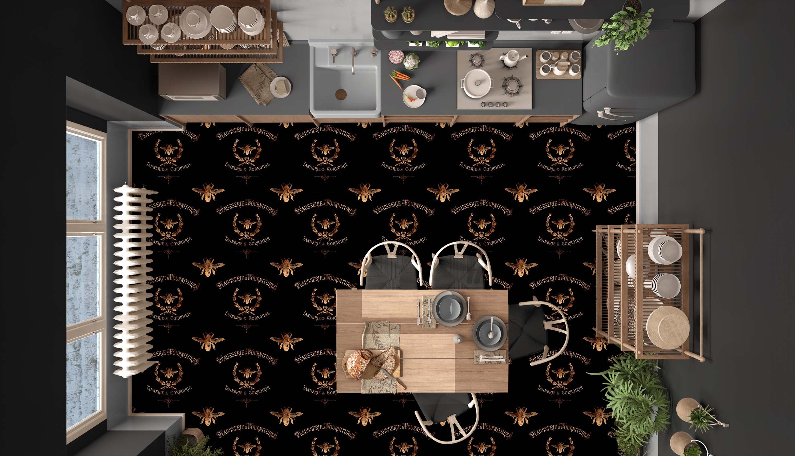 3D Insect Pattern 99216 Uta Naumann Floor Mural  Wallpaper Murals Self-Adhesive Removable Print Epoxy