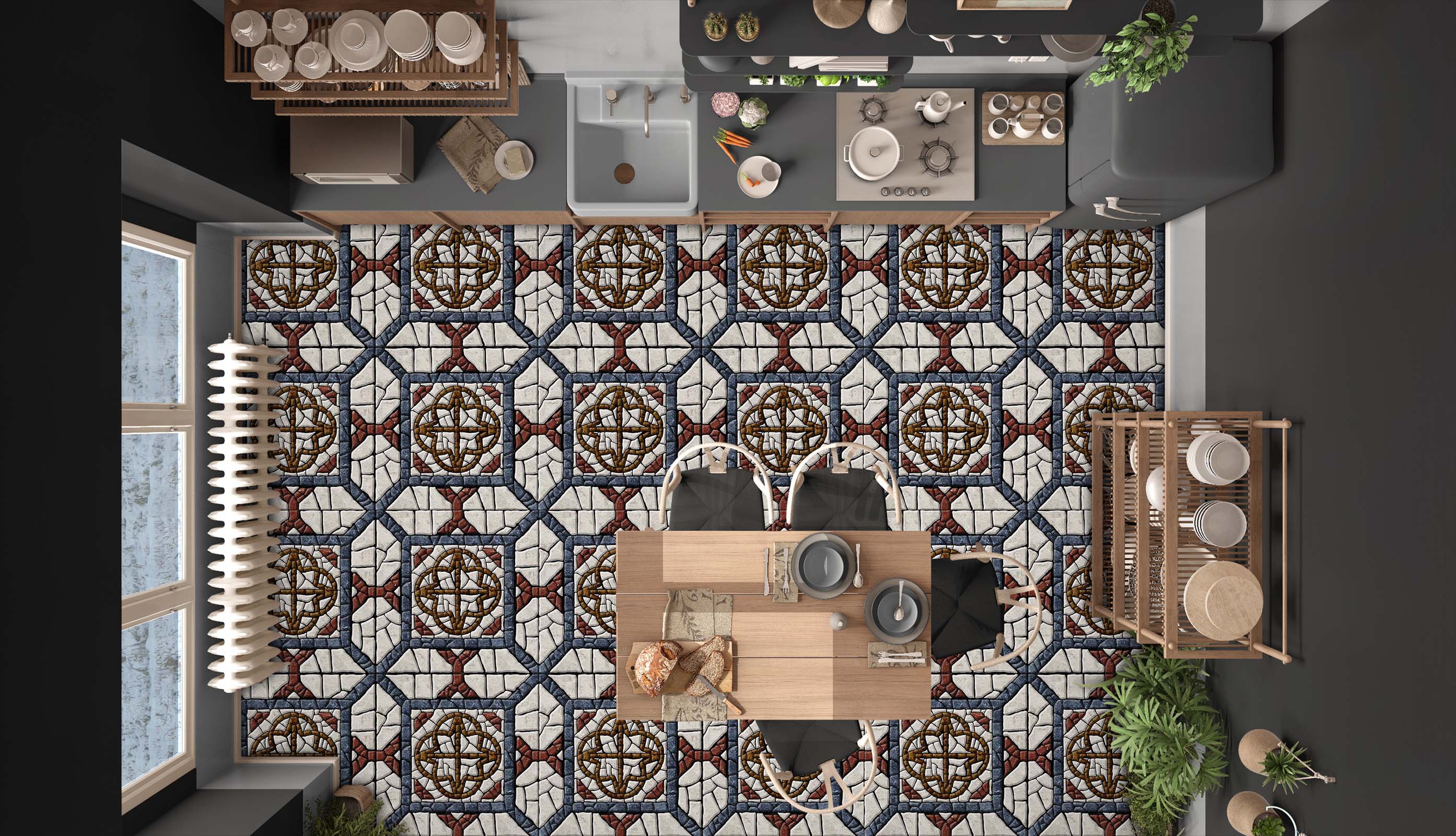 3D Classical Pattern Design 958 Floor Mural  Wallpaper Murals Rug & Mat Print Epoxy waterproof bath floor