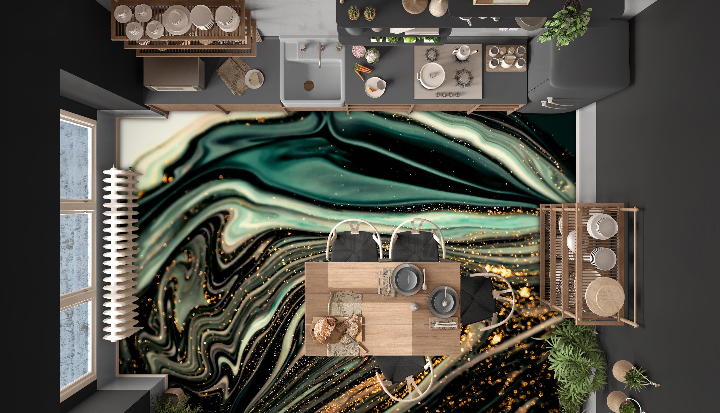 3D Deep Texture Art 490 Floor Mural  Wallpaper Murals Rug & Mat Print Epoxy waterproof bath floor