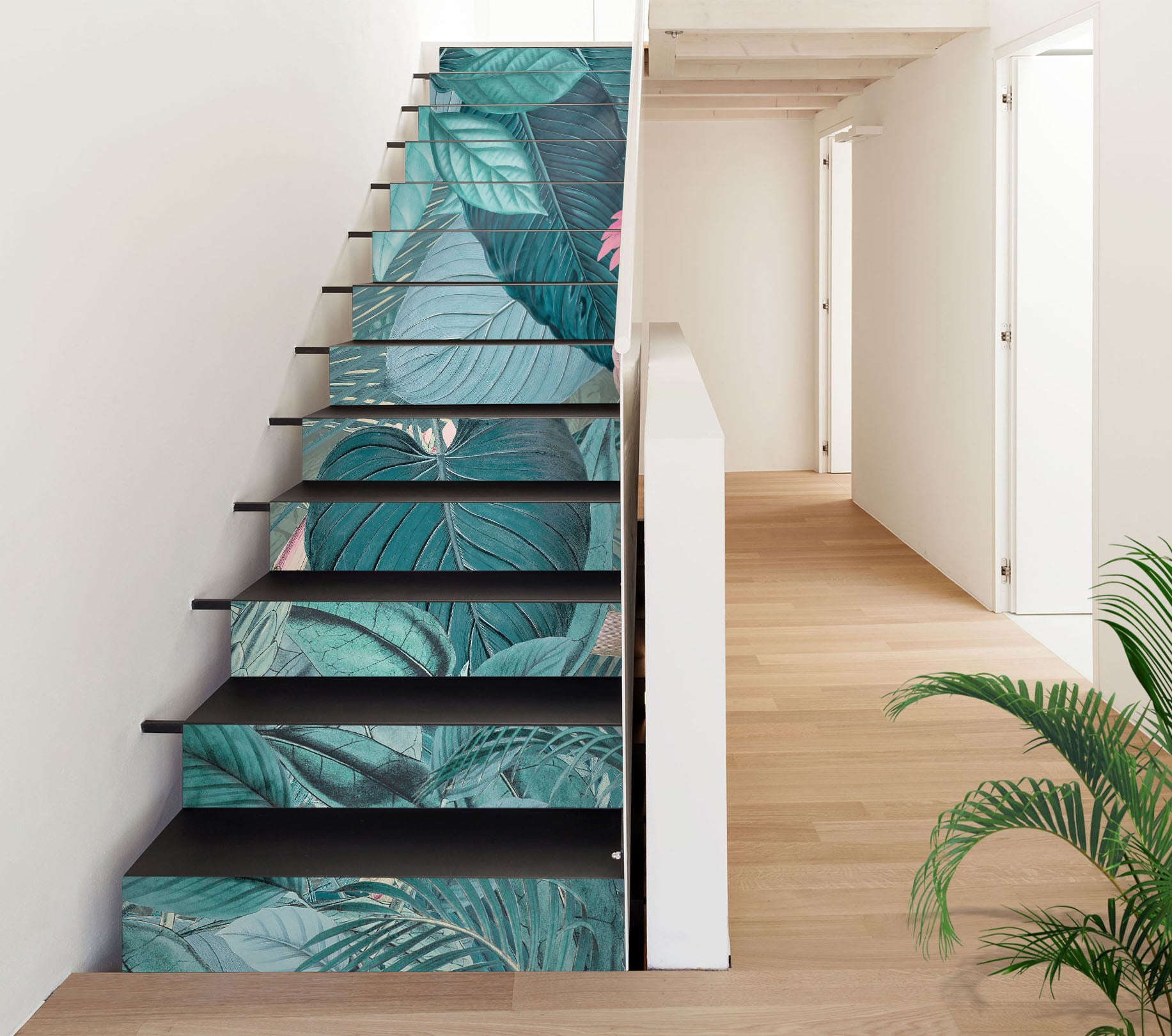 3D Leaves Jungle 109225 Andrea Haase Stair Risers
