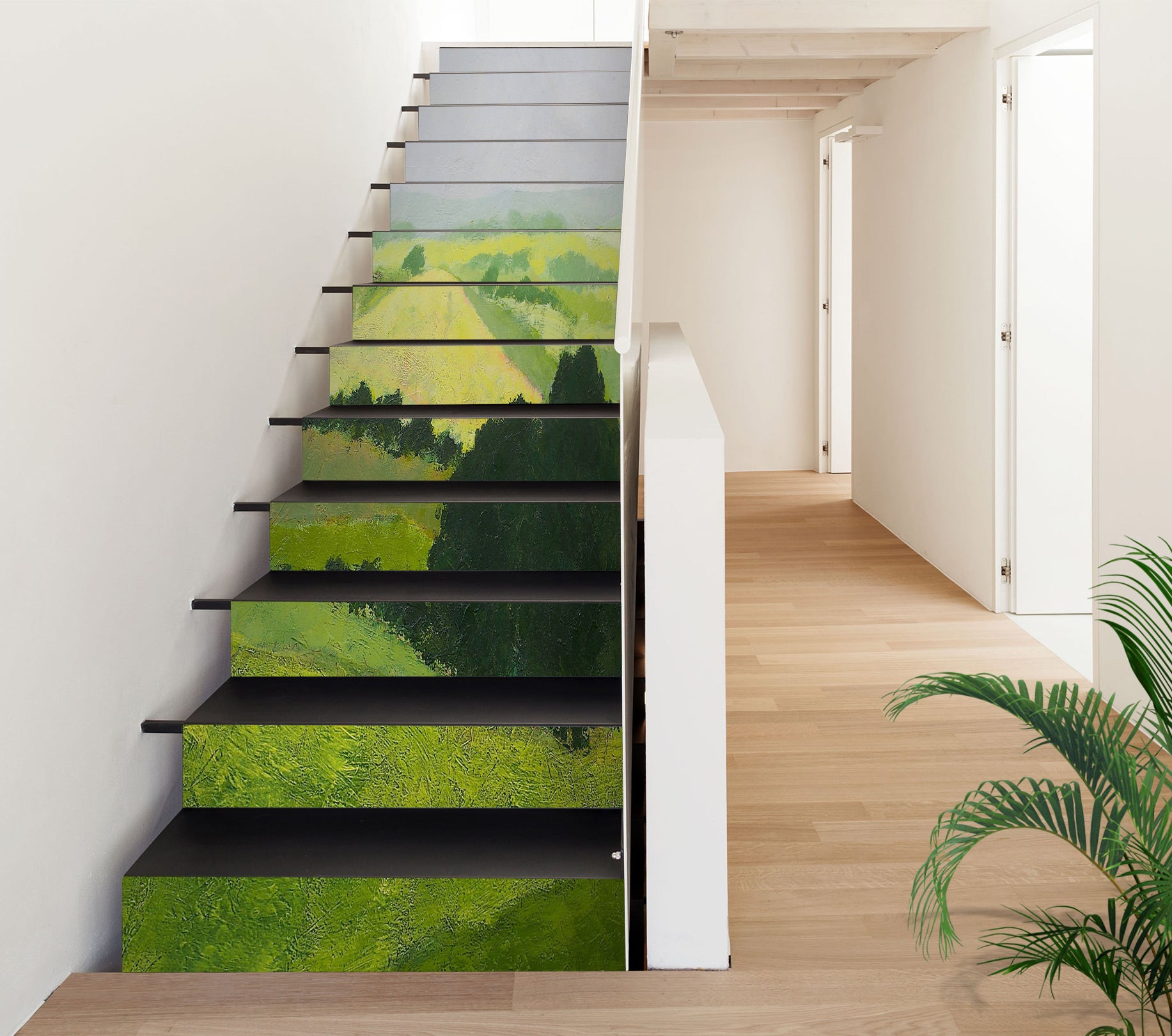 3D Green Hillside Trees 89196 Allan P. Friedlander Stair Risers