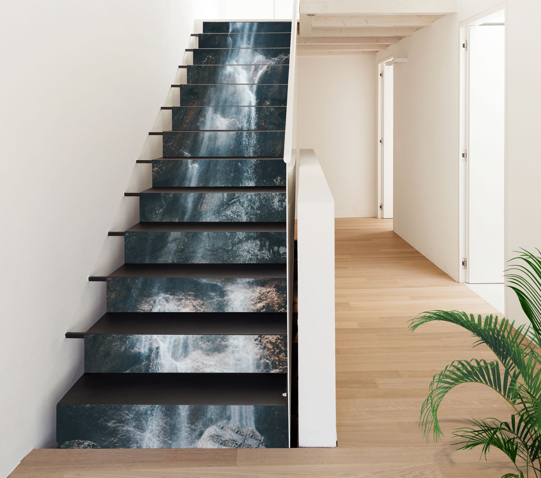 3D Mythical Waterfall 325 Stair Risers