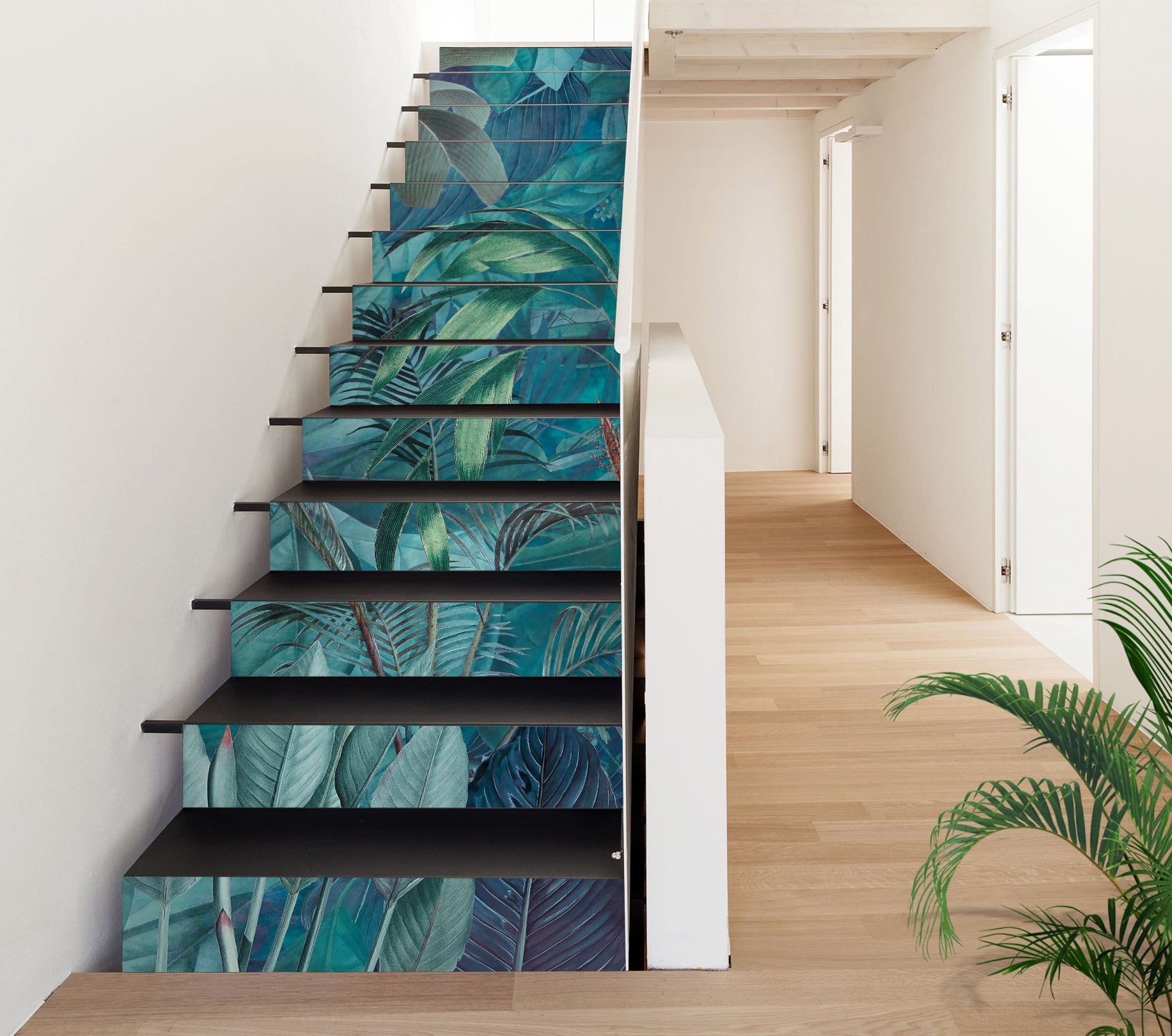 3D Jungle Green 10480 Andrea Haase Stair Risers