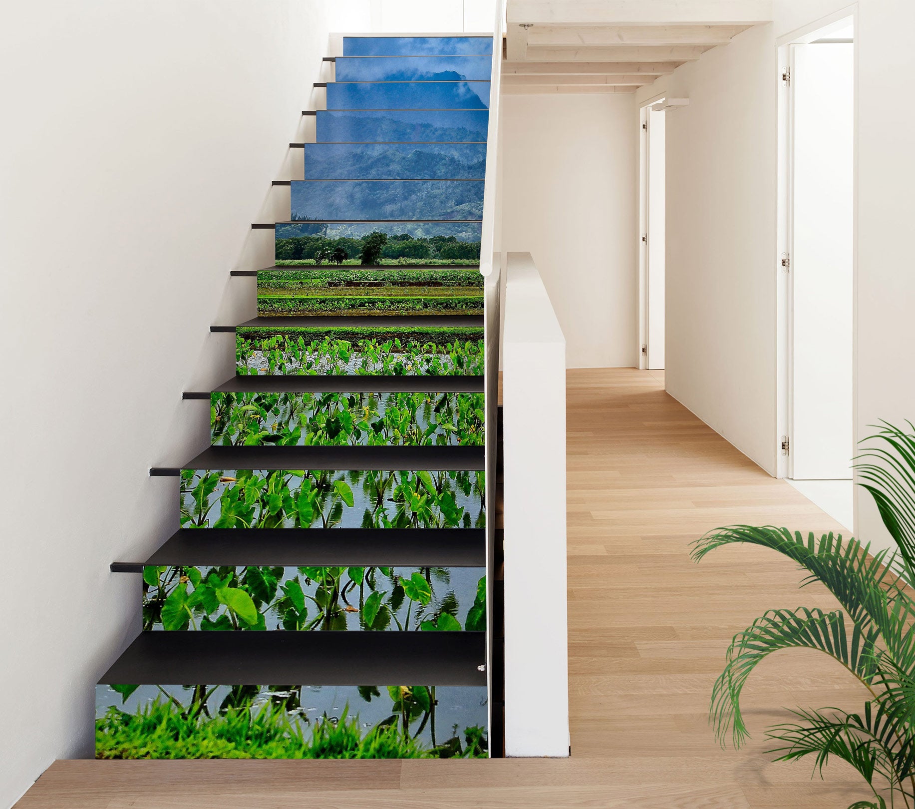 3D Paddy Mountains 101103 Kathy Barefield Stair Risers