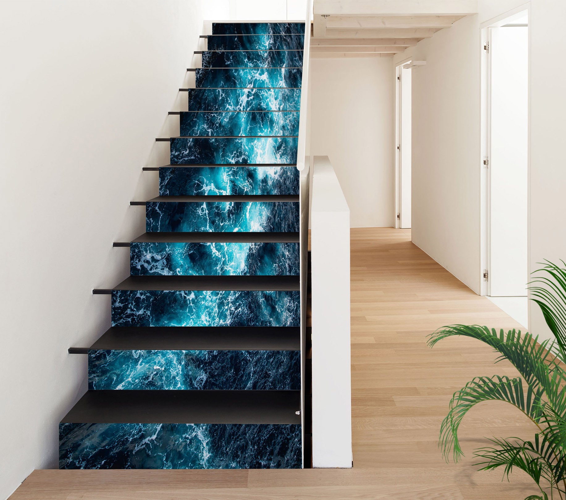 3D The Light Of Orchid Memory 591 Stair Risers
