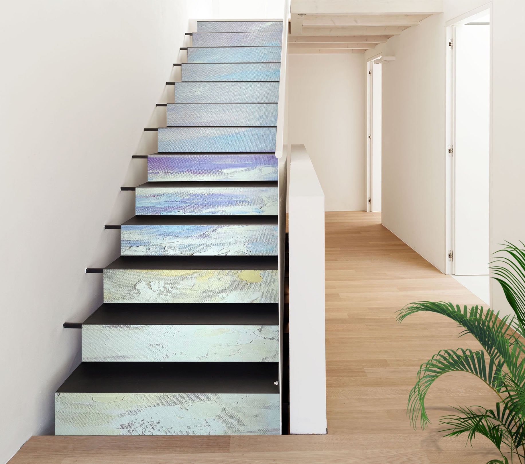 3D Painted Beach 3915 Skromova Marina Stair Risers