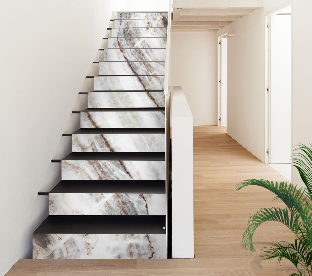 3D Layered Texture 470 Stair Risers | AJ Wallpaper