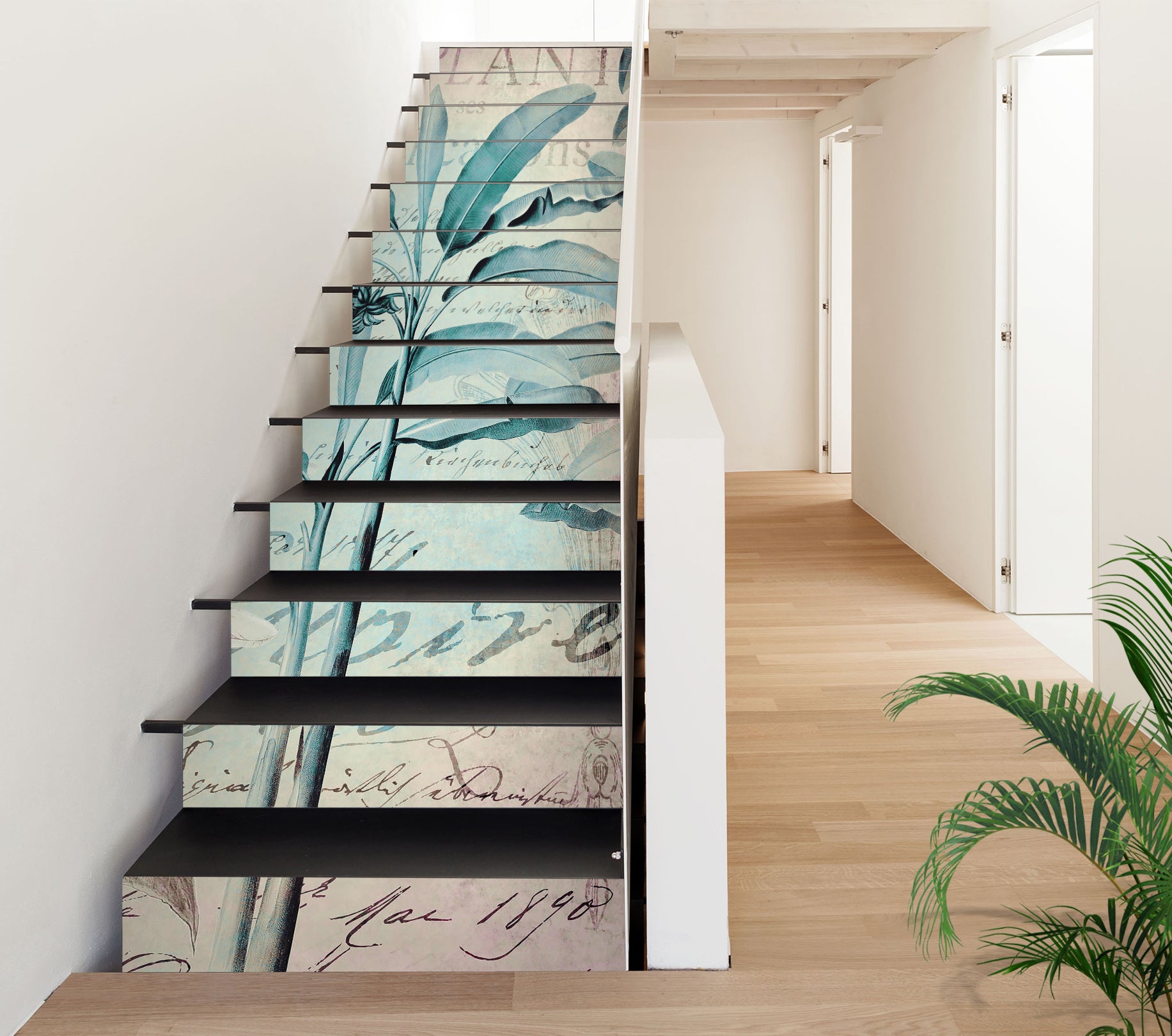3D Leaves Branch 11015 Andrea Haase Stair Risers