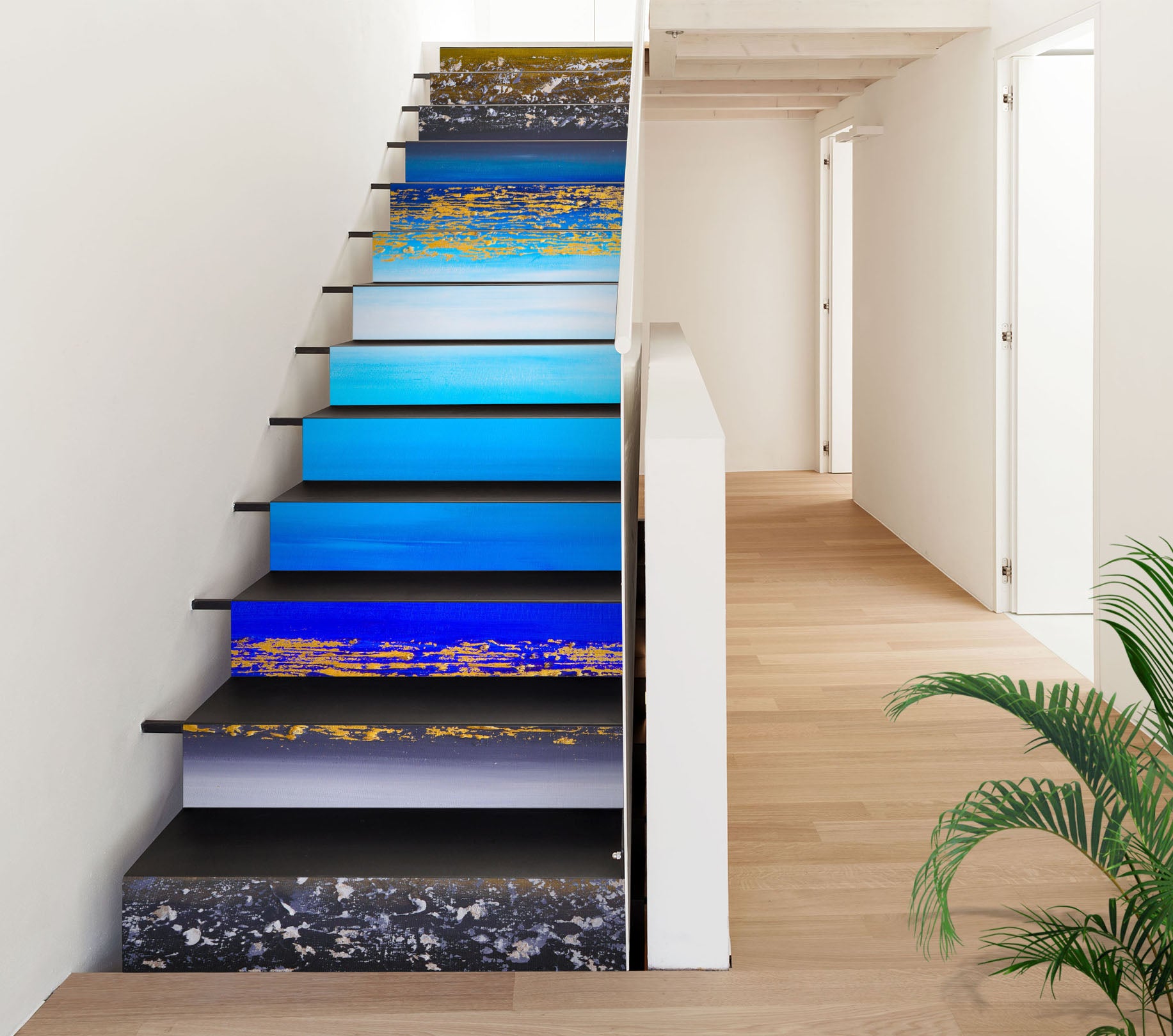 3D Blue Ocean Painting 2165 Skromova Marina Stair Risers