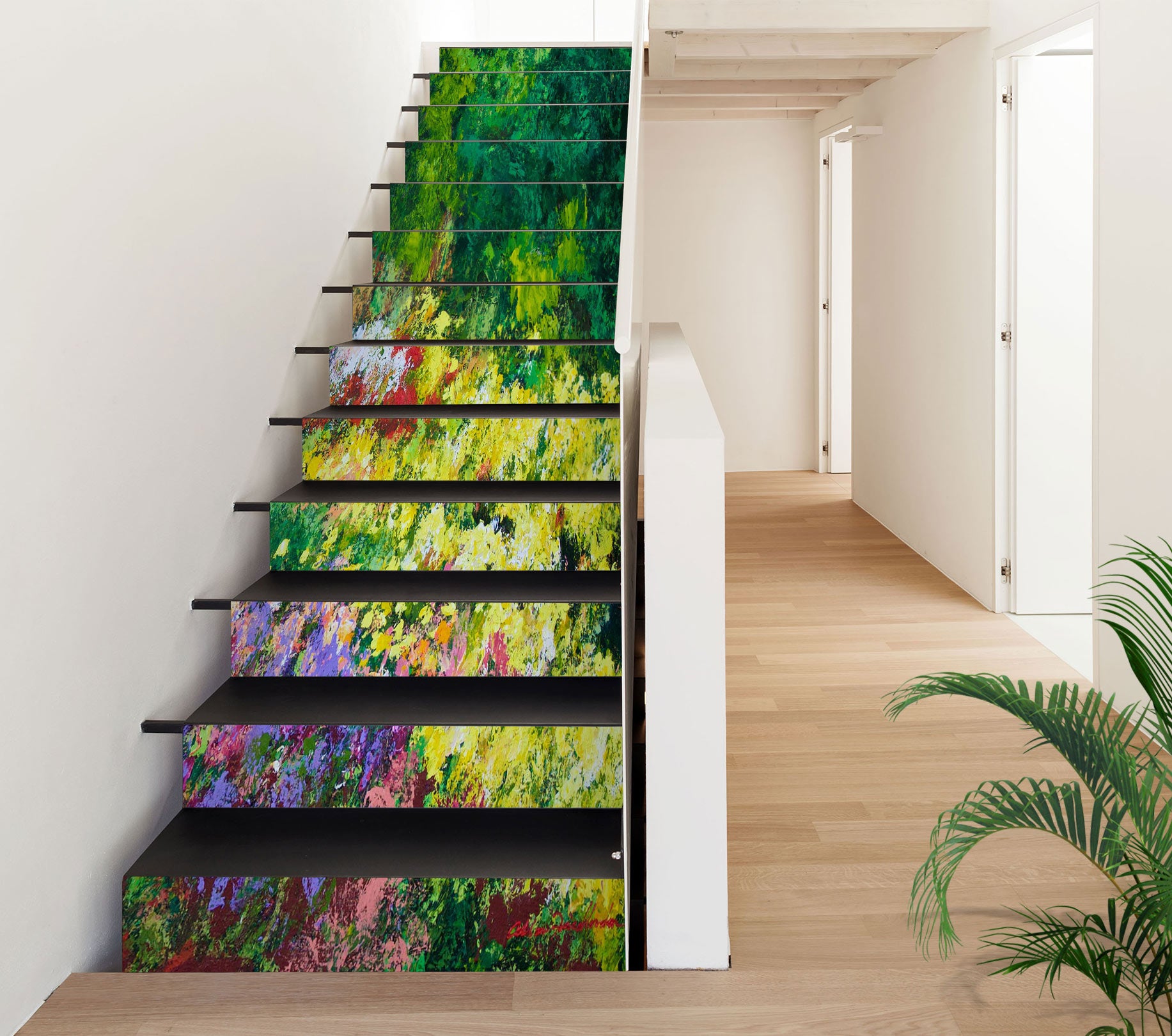 3D Grass Flower Bush 9016 Allan P. Friedlander Stair Risers