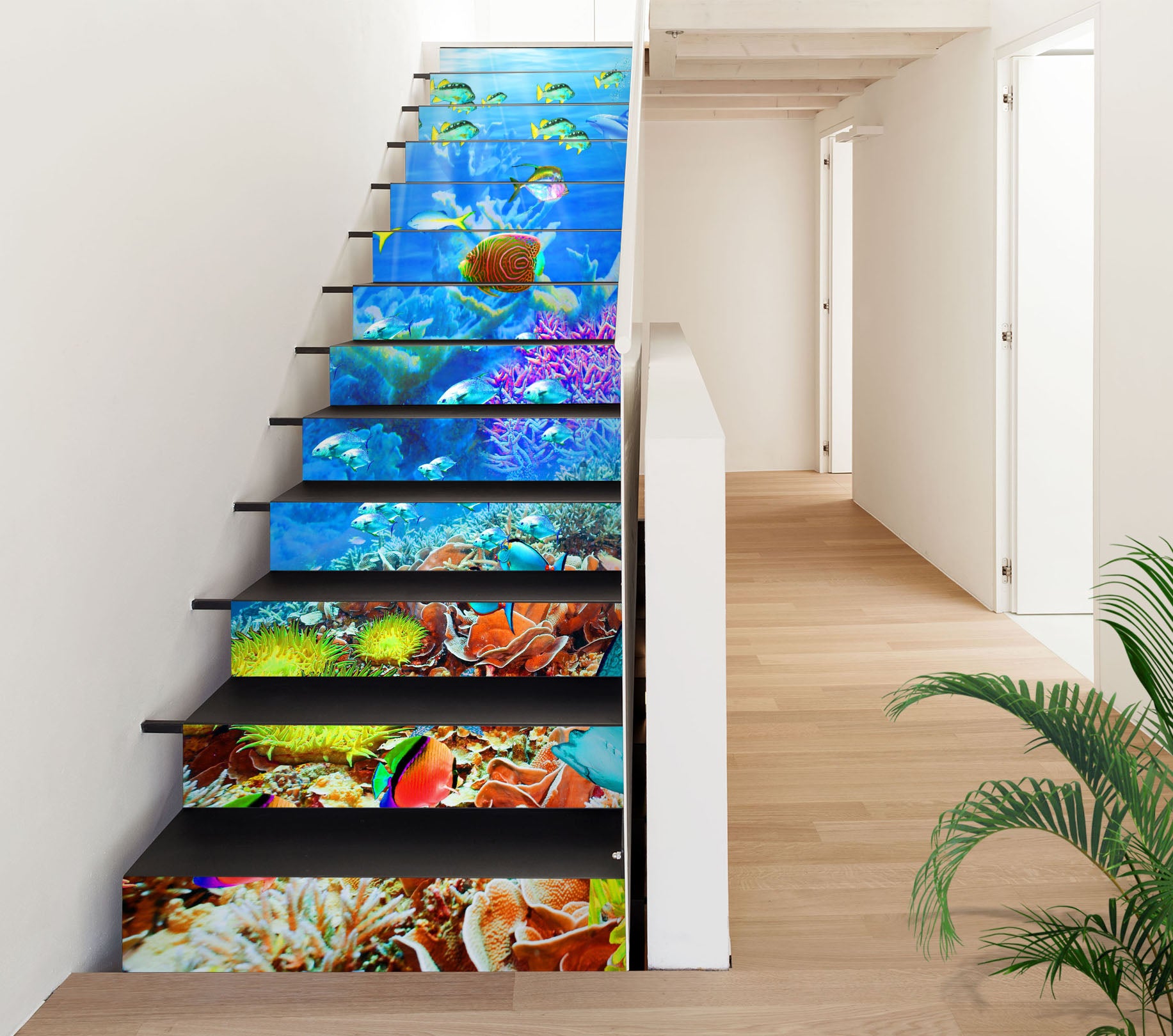 3D Ocean Colorful Coral 96189 Adrian Chesterman Stair Risers