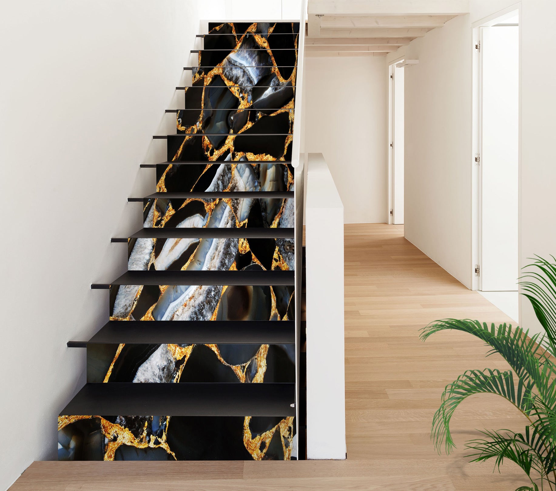 3D Three-color Structure Texture 487 Stair Risers