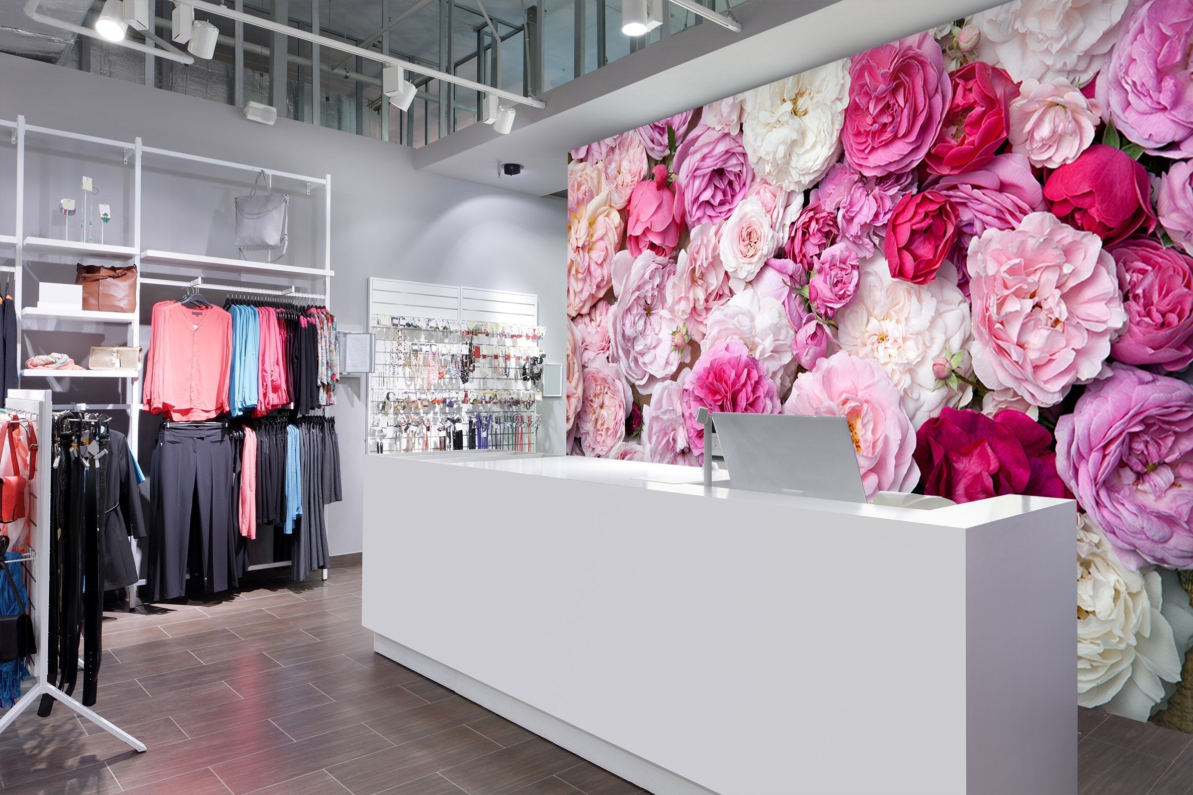 3D Pink flowers 11 Wall Murals Wallpaper AJ Wallpaper 2 