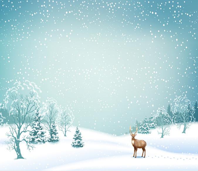 3D Snowflake Deer 99 Wallpaper AJ Wallpaper 