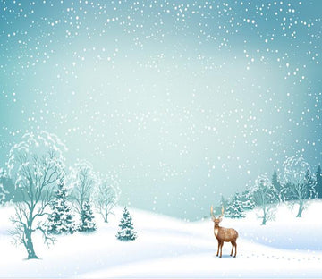 3D Snowflake Deer 99 Wallpaper AJ Wallpaper 