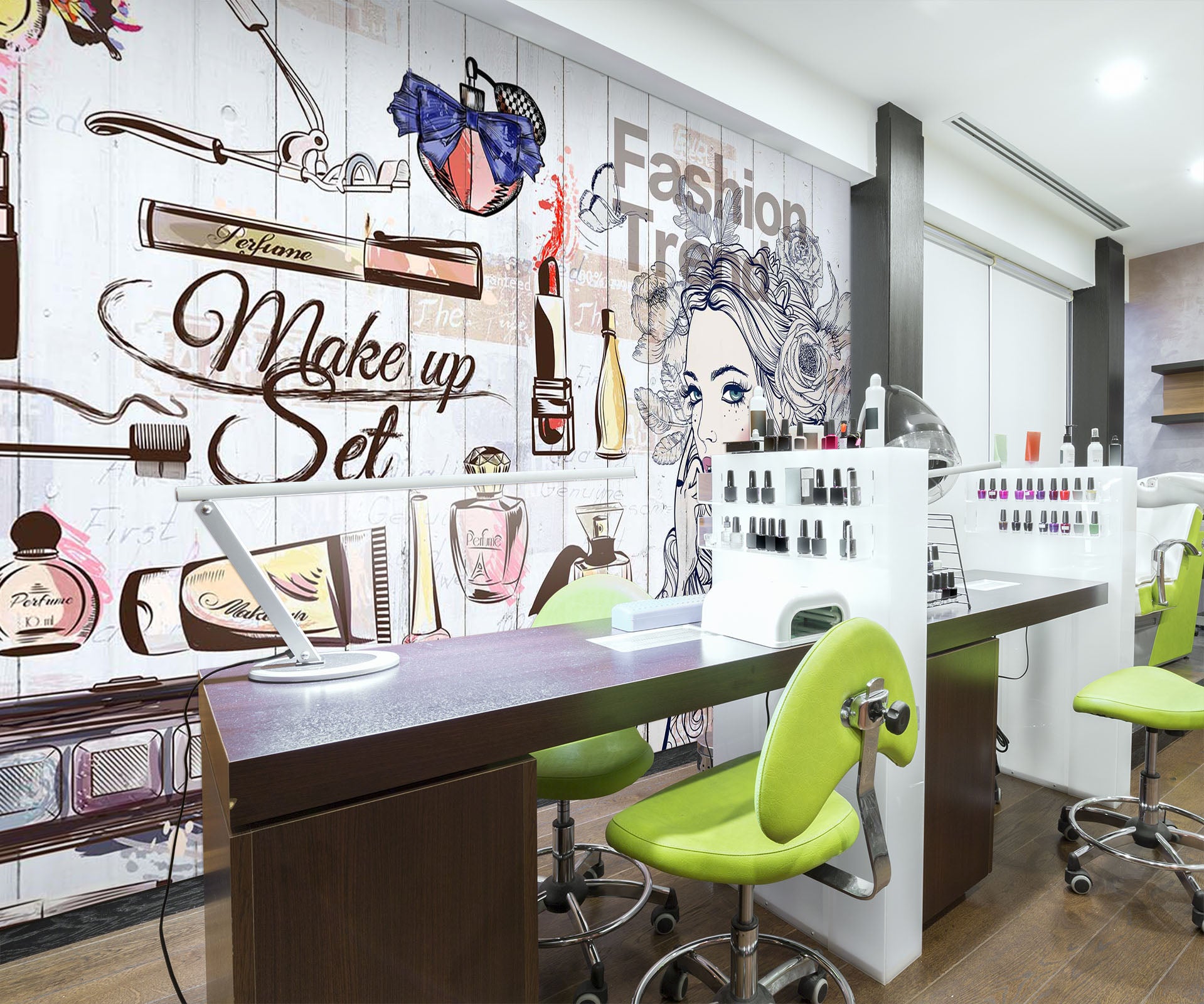 3D Cartoon Perfume 064 Wall Murals