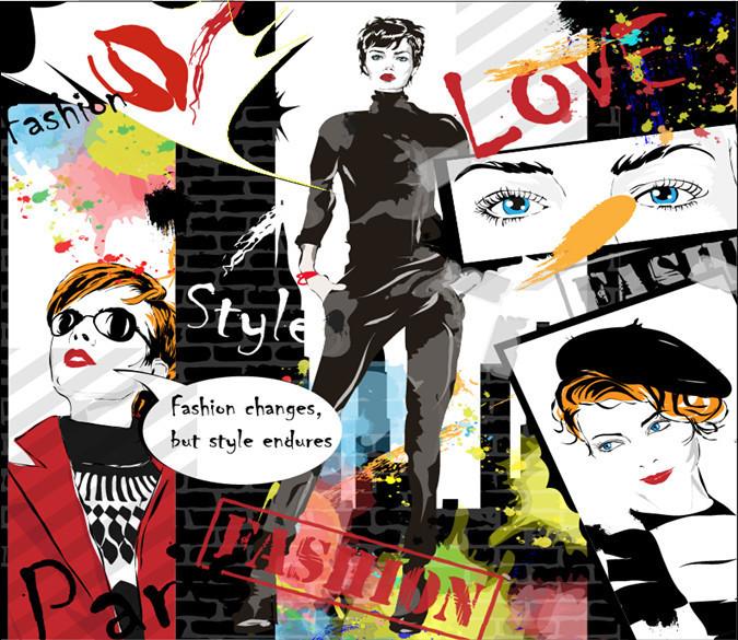 3D Modern Fashion Girl 534 Wallpaper AJ Wallpaper 
