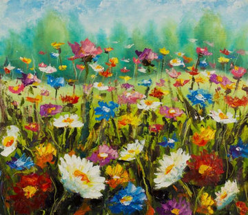 3D Colorful Flower Manor 63 Wallpaper AJ Wallpaper 2 