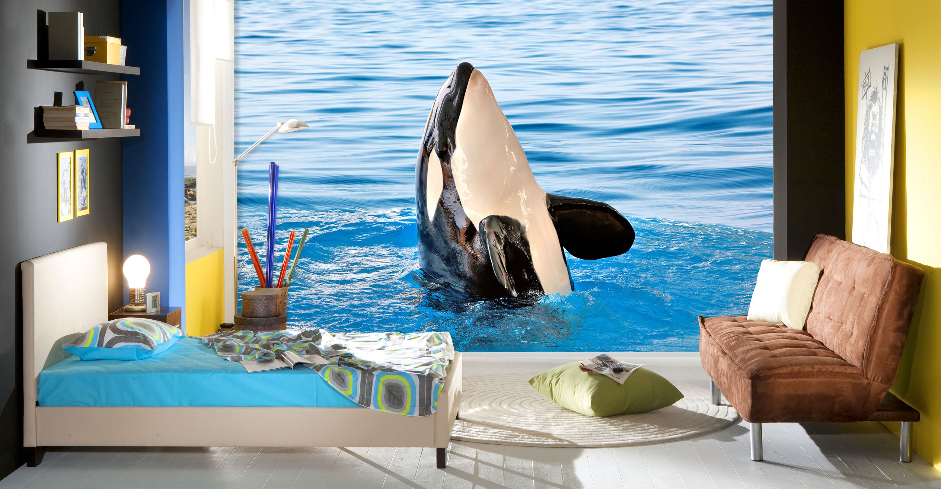 3D Killer Whale 239 Wall Murals