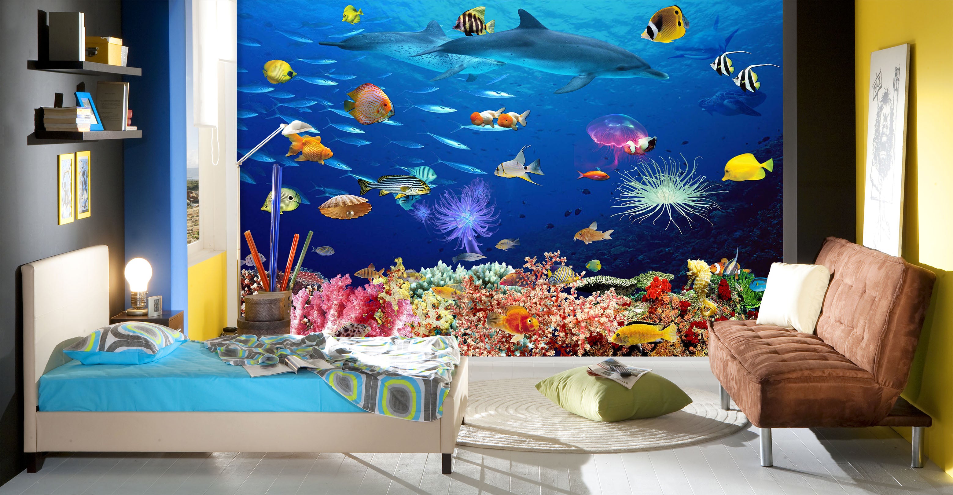3D The Underwater World 1603 Wall Murals