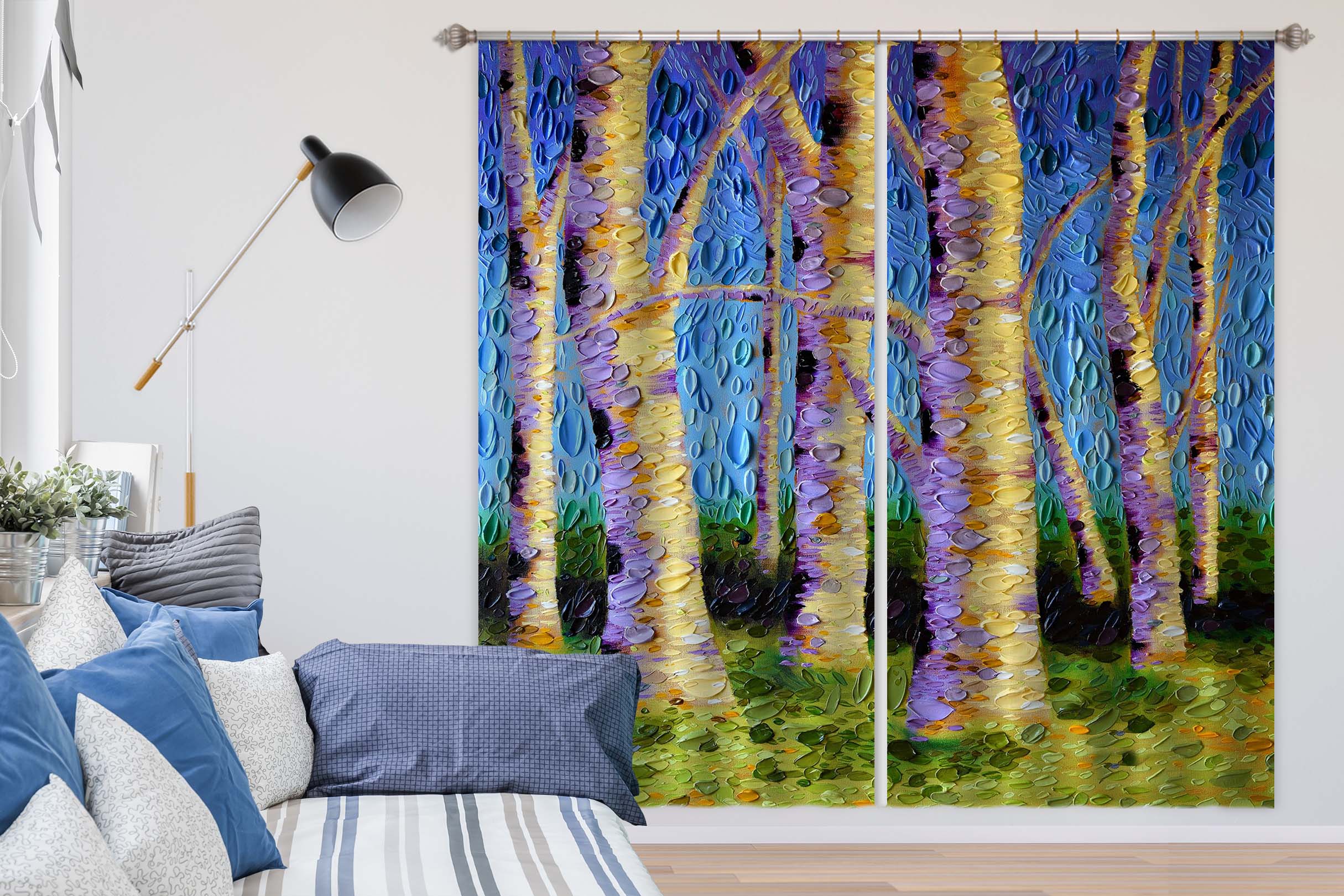 3D The Lyrical Garden 065 Dena Tollefson Curtain Curtains Drapes