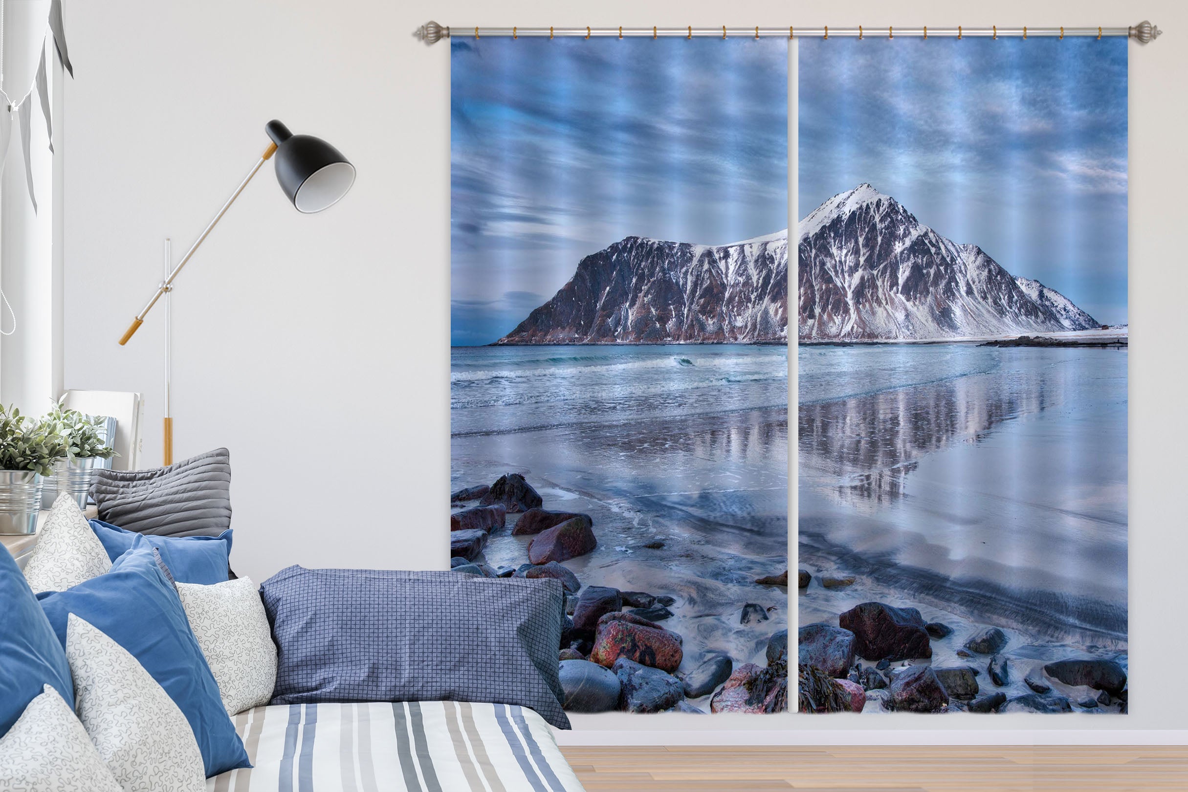 3D Snow Mountain 110 Marco Carmassi Curtain Curtains Drapes