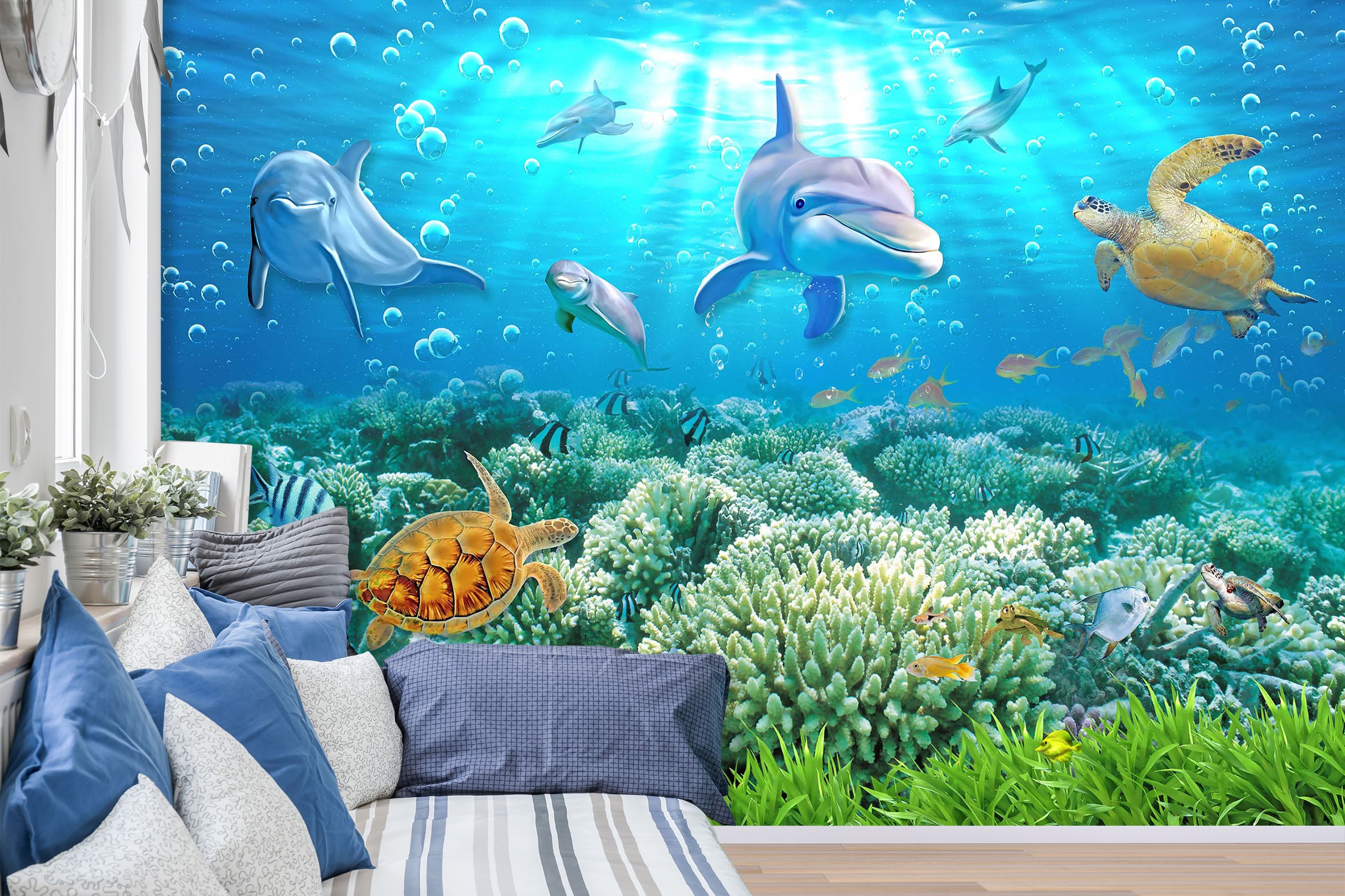 3D The Underwater World 1423 Wall Murals