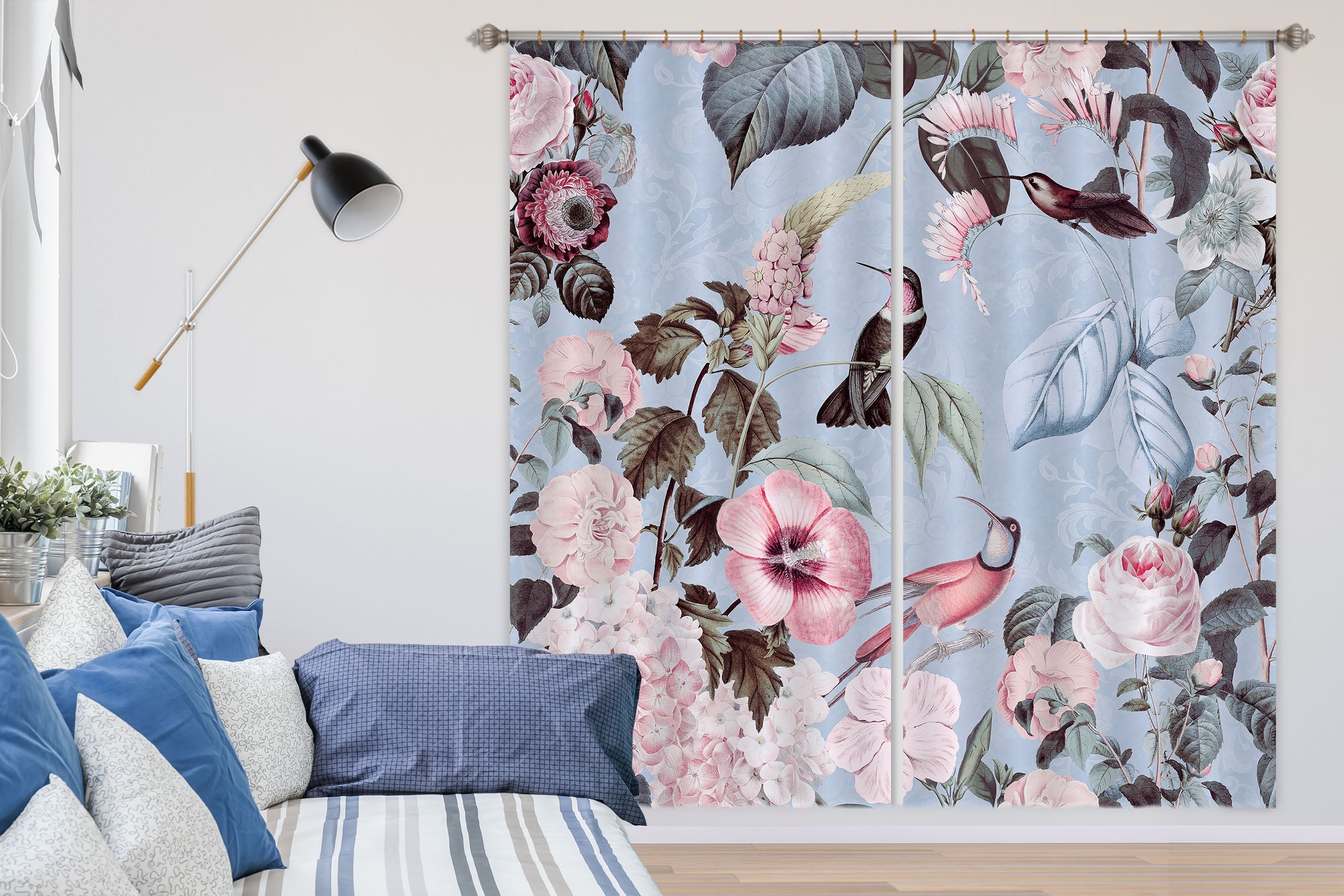 3D Flowers Home 061 Andrea haase Curtain Curtains Drapes