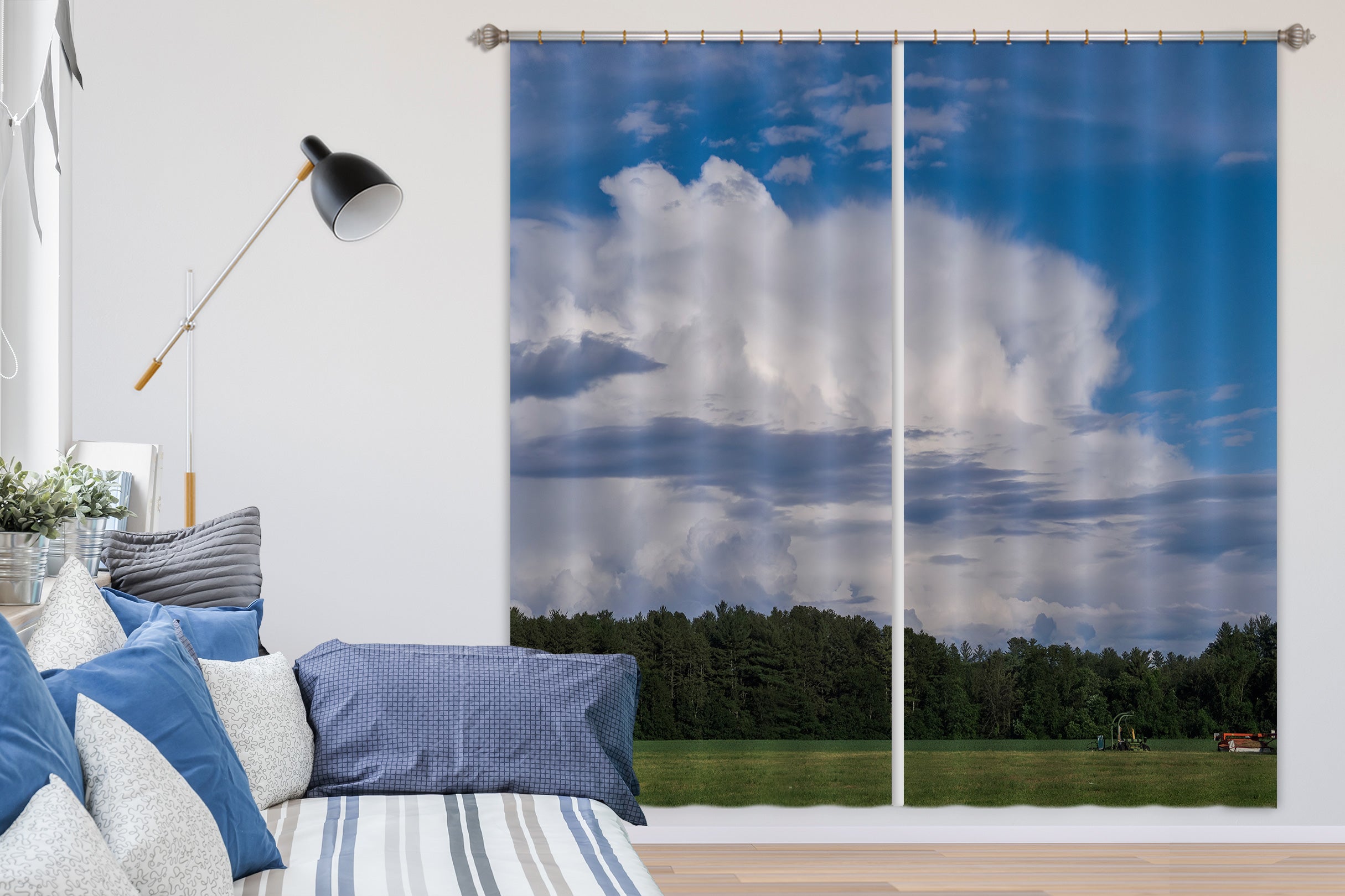 3D Farm Tree 025 Jerry LoFaro Curtain Curtains Drapes
