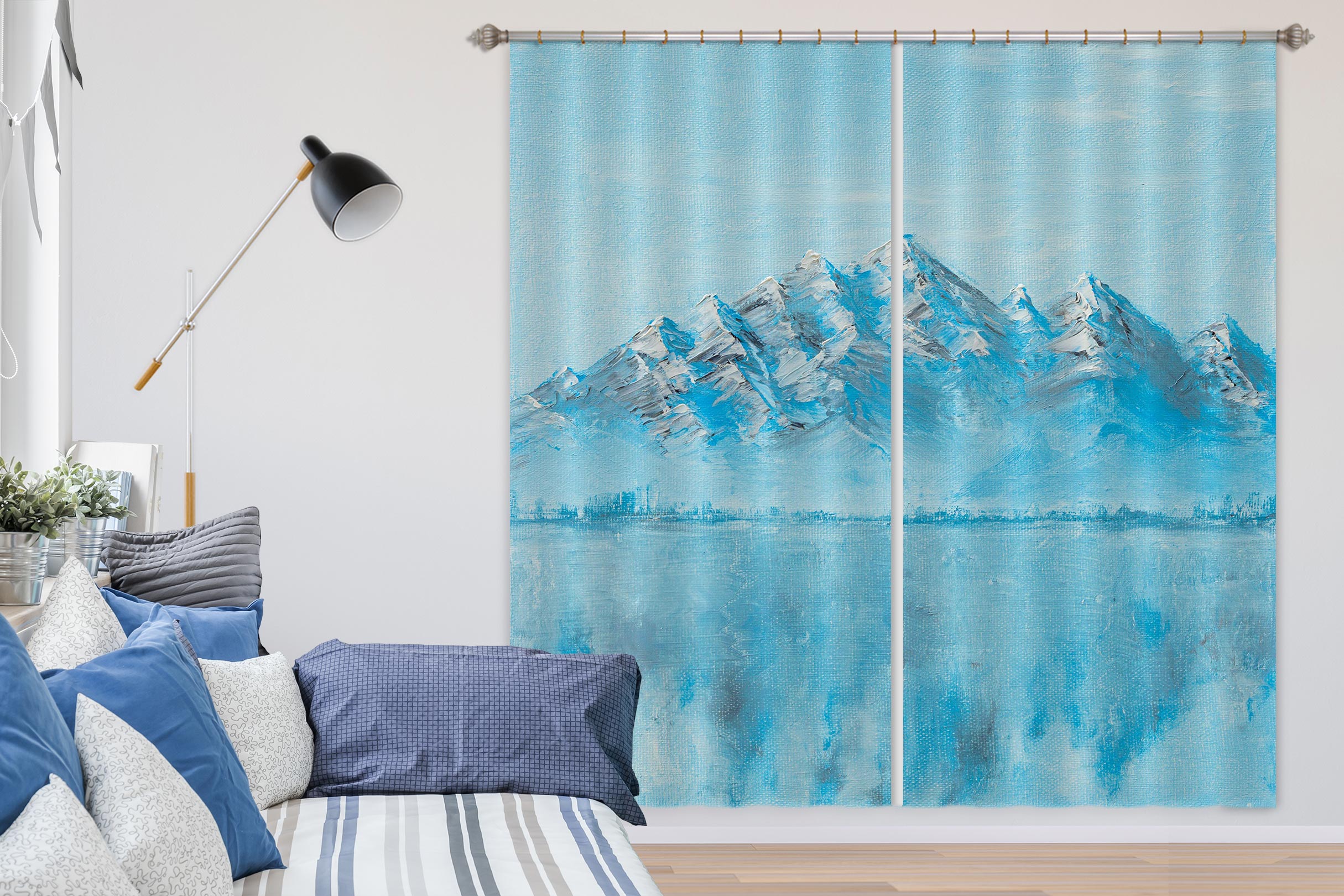 3D Glacier 1717 Marina Zotova Curtain Curtains Drapes