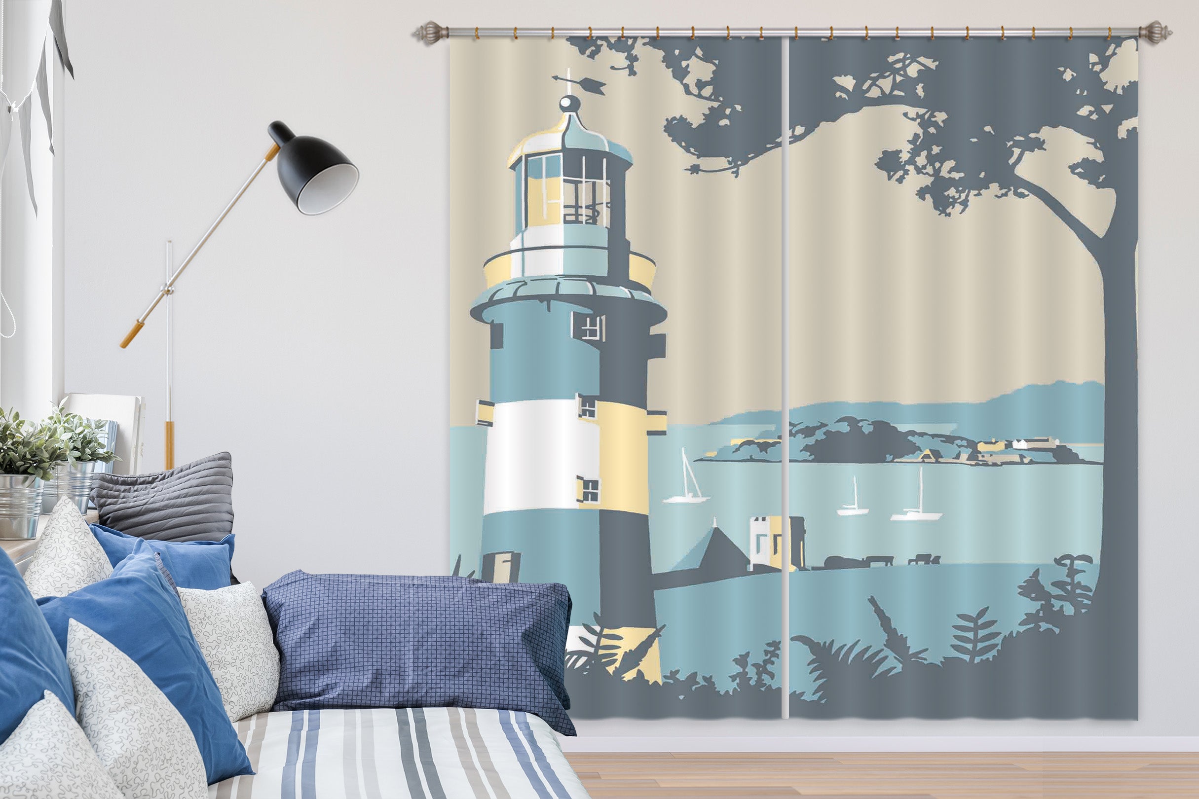 3D Plymouth 129 Steve Read Curtain Curtains Drapes