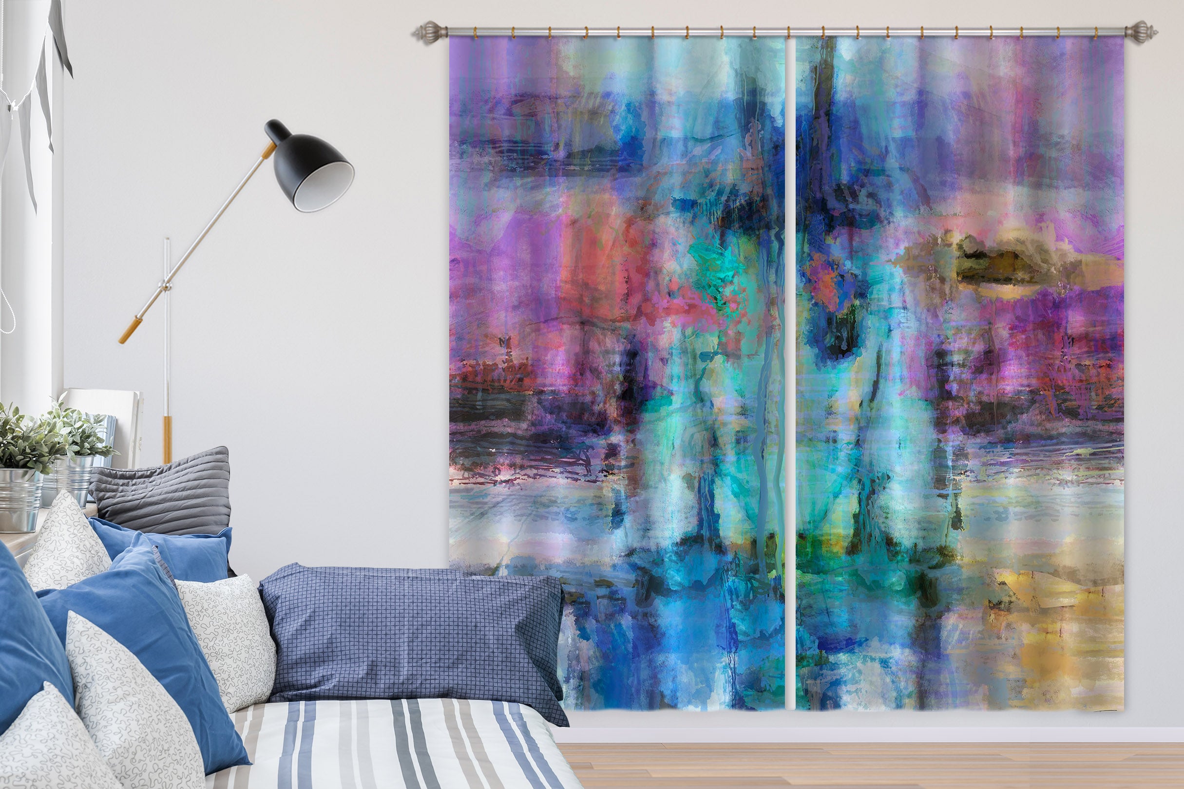 3D Blue Sea 224 Michael Tienhaara Curtain Curtains Drapes