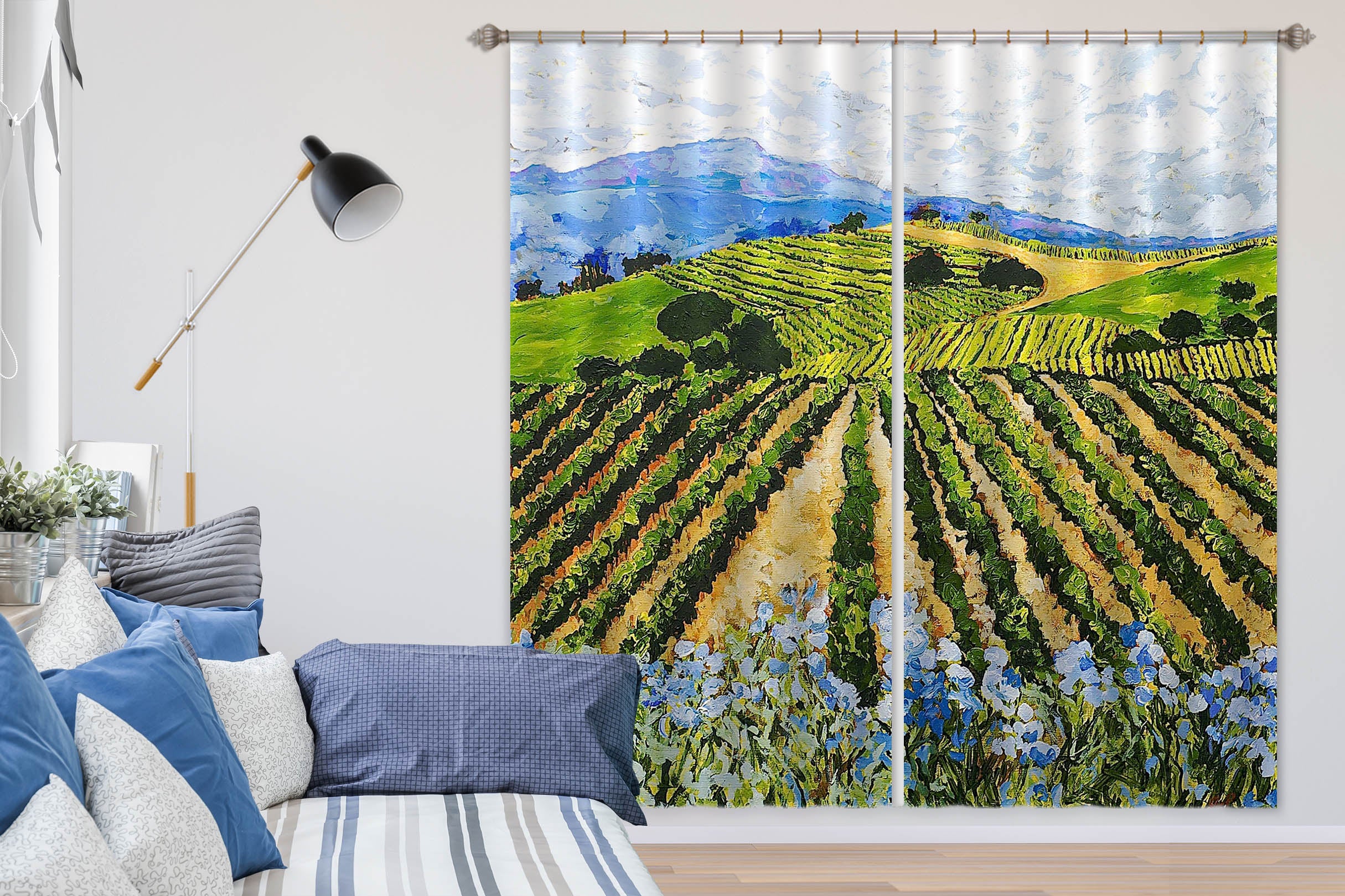 3D Field Plant 117 Allan P. Friedlander Curtain Curtains Drapes
