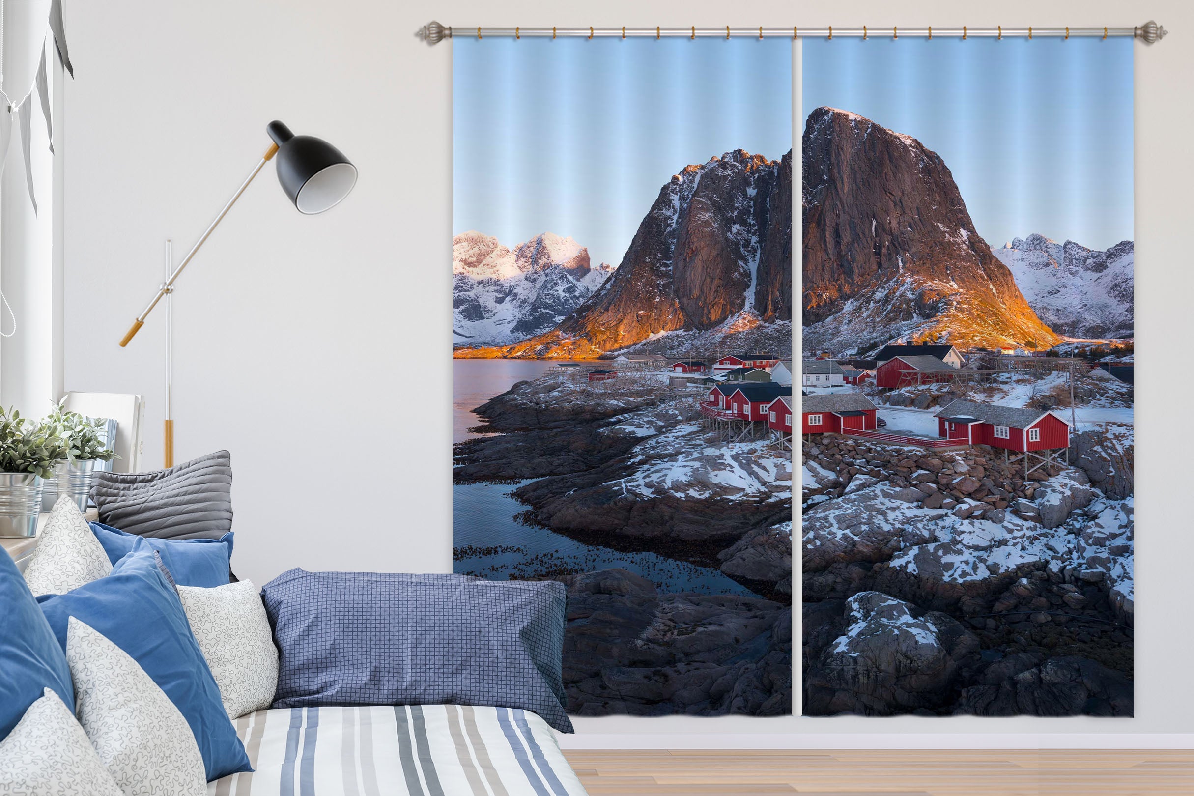 3D Snow House 115 Marco Carmassi Curtain Curtains Drapes