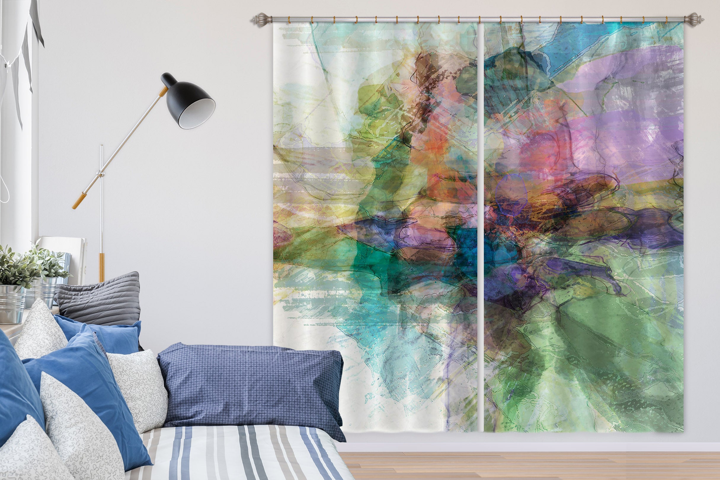 3D Color Splash 232 Michael Tienhaara Curtain Curtains Drapes