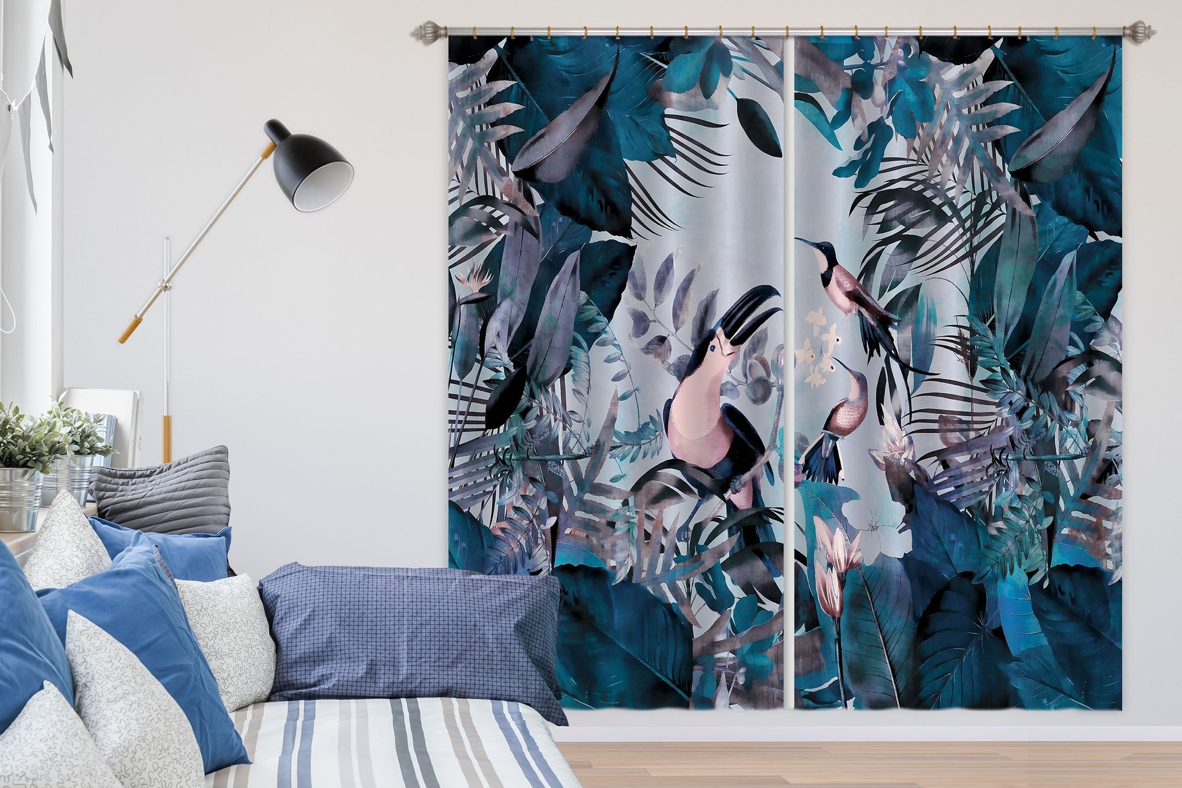 3D Bird Feeding 047 Andrea haase Curtain Curtains Drapes Wallpaper AJ Wallpaper 