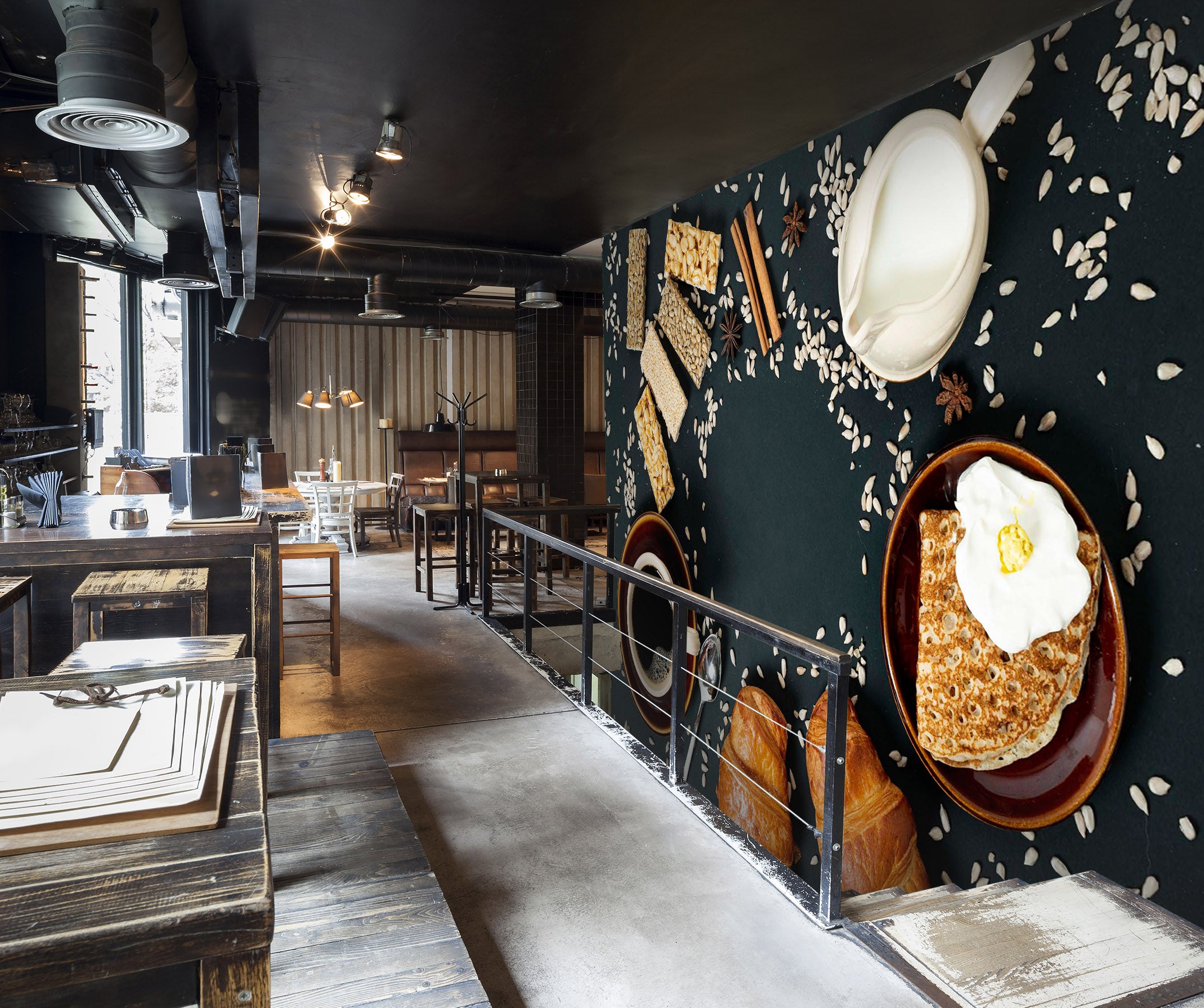 3D Coffee Bread 1456 Wall Murals