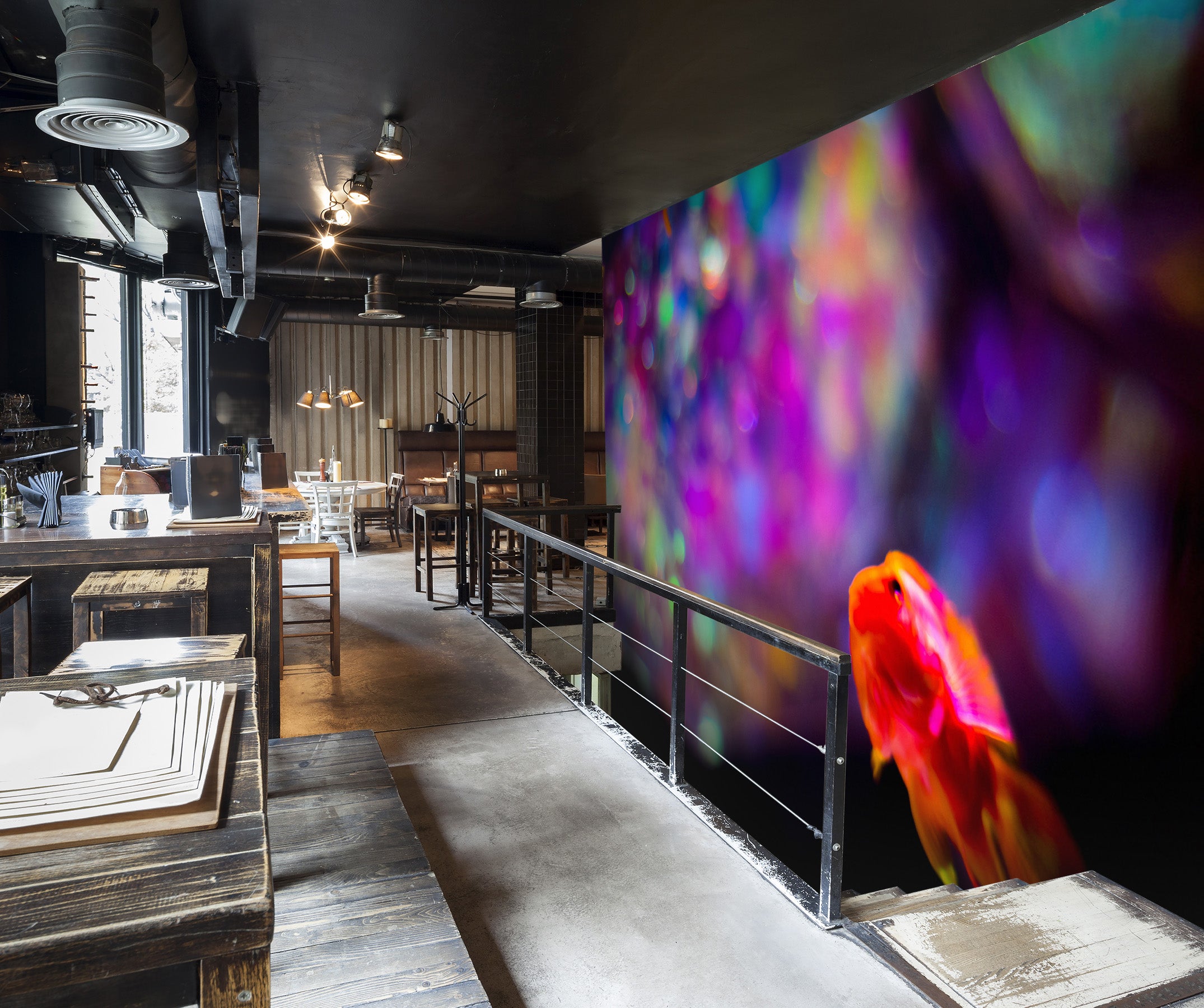 3D Colored Lights 101 Noirblanc777 Wall Mural Wall Murals