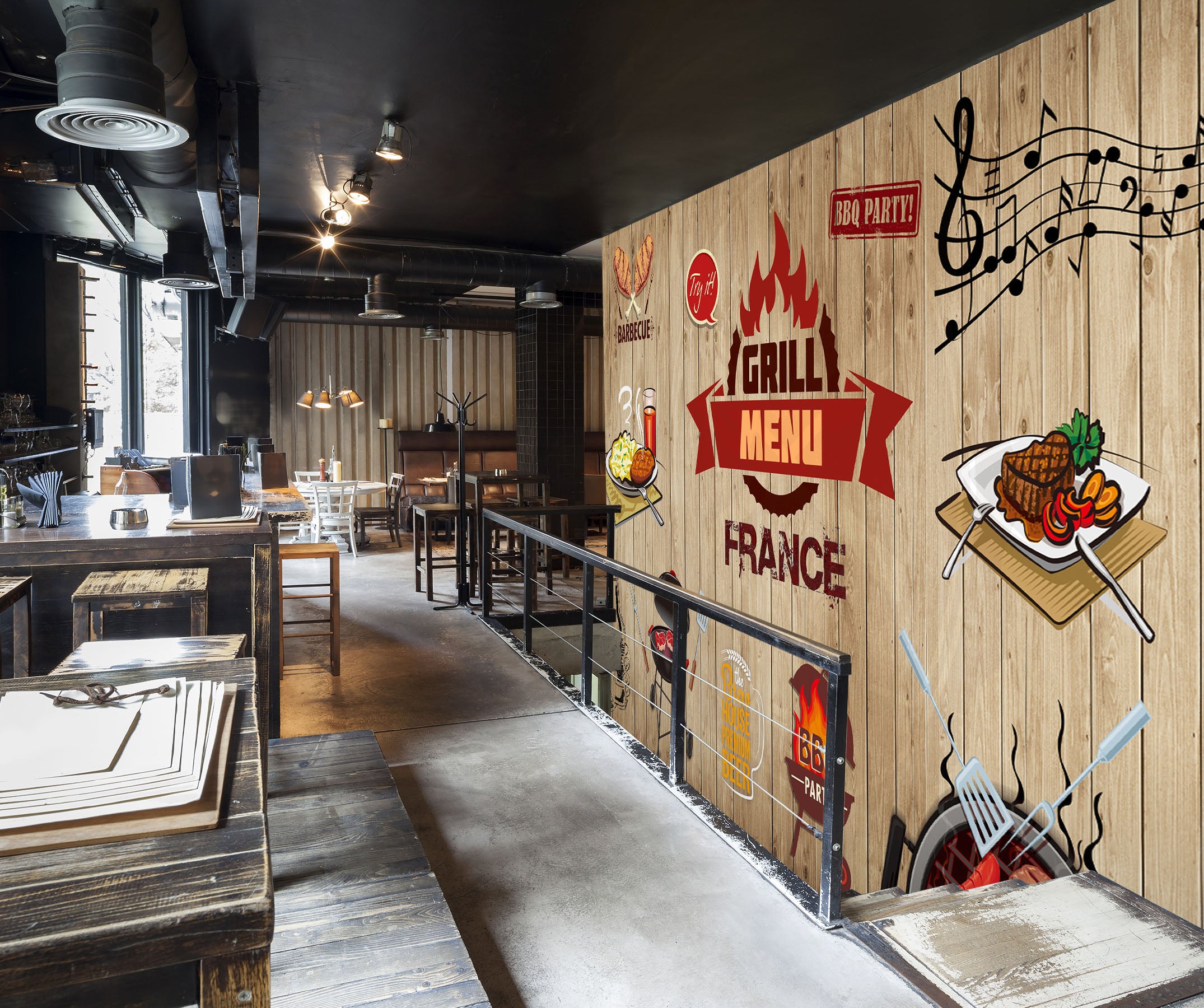 3D Good Tasting Food 028 Wall Murals