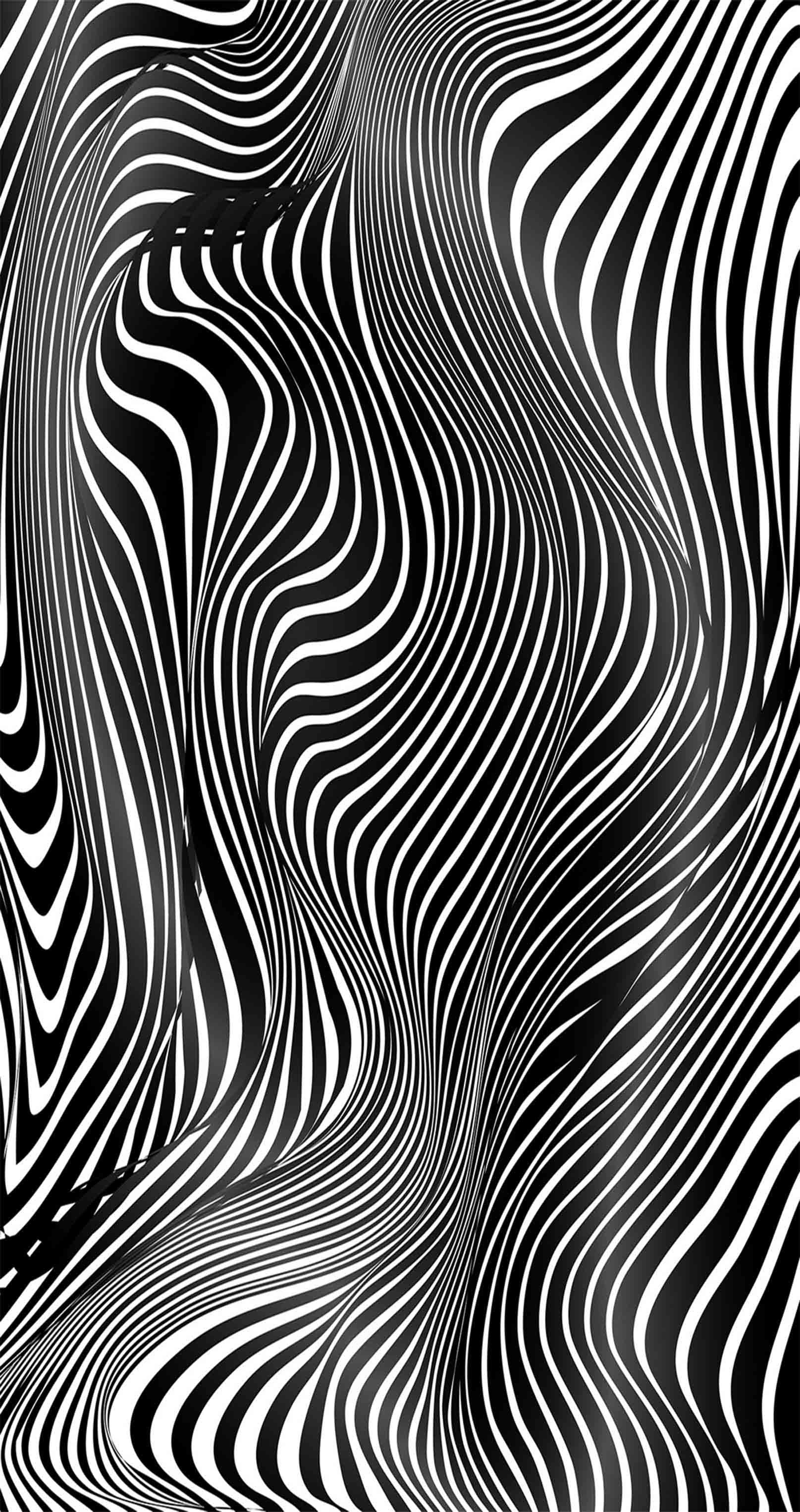 3D Fluctuating Stripes 1301 Stair Risers Wallpaper AJ Wallpaper 