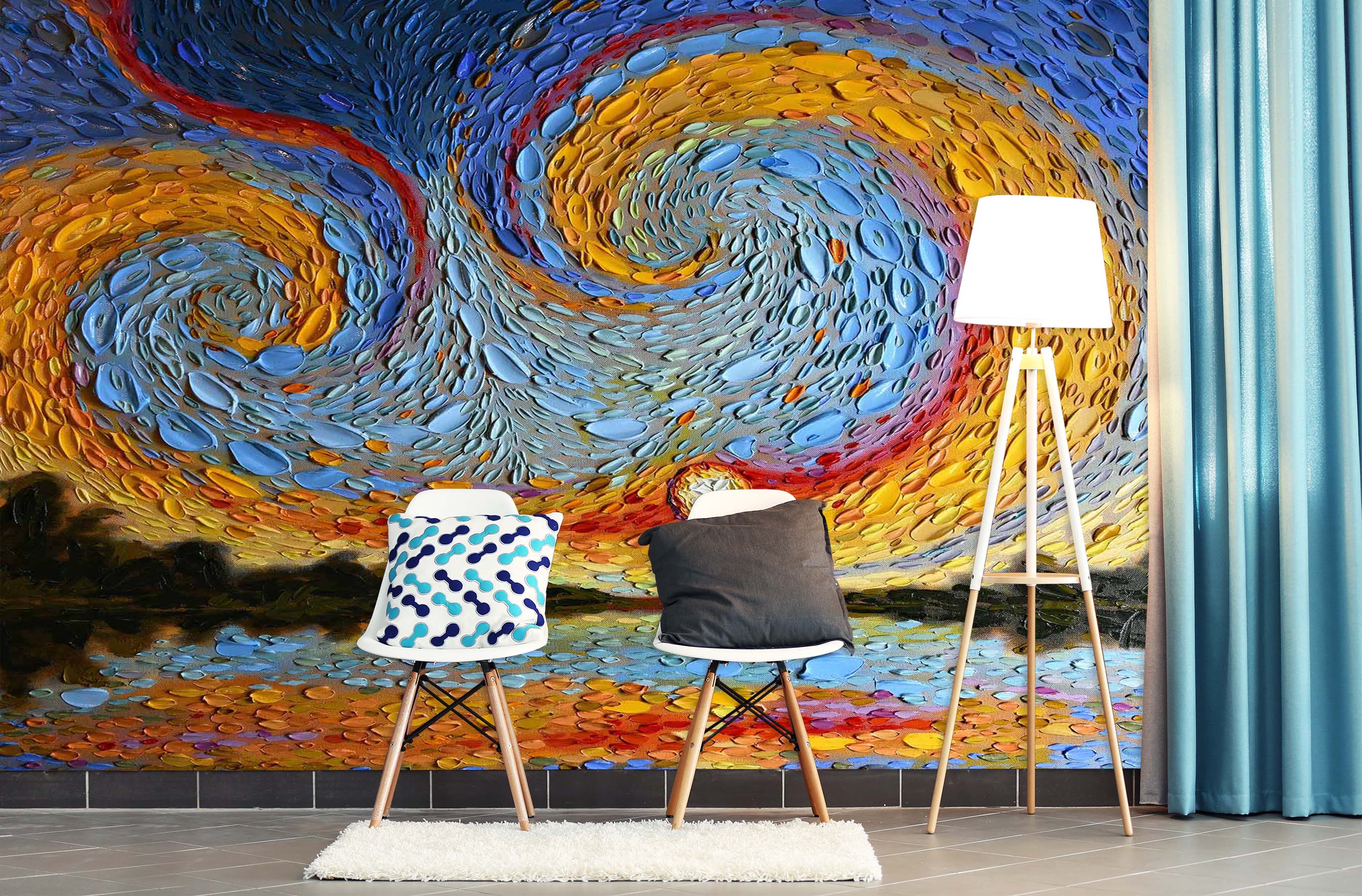 3D Colorful Shells 1412 Dena Tollefson Wall Mural Wall Murals