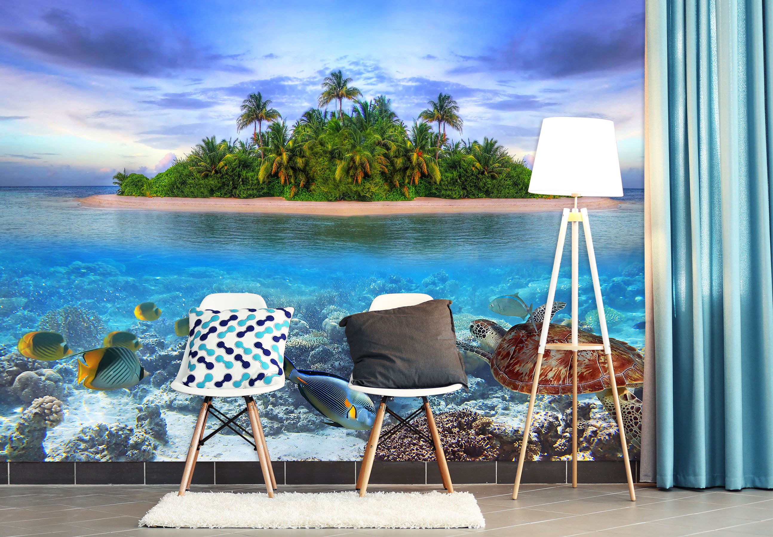 3D Sea Island 57180 Wall Murals