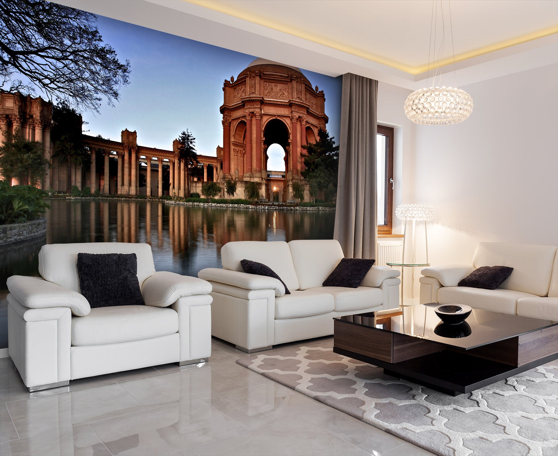 3D Shanshui Villa 126 Kathy Barefield Wall Mural Wall Murals