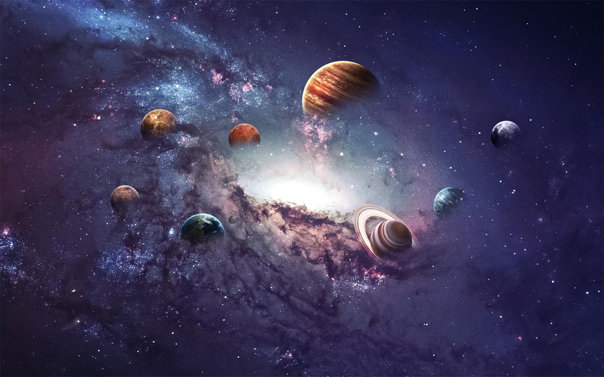 Space Stars And Planets Wallpaper AJ Wallpaper 
