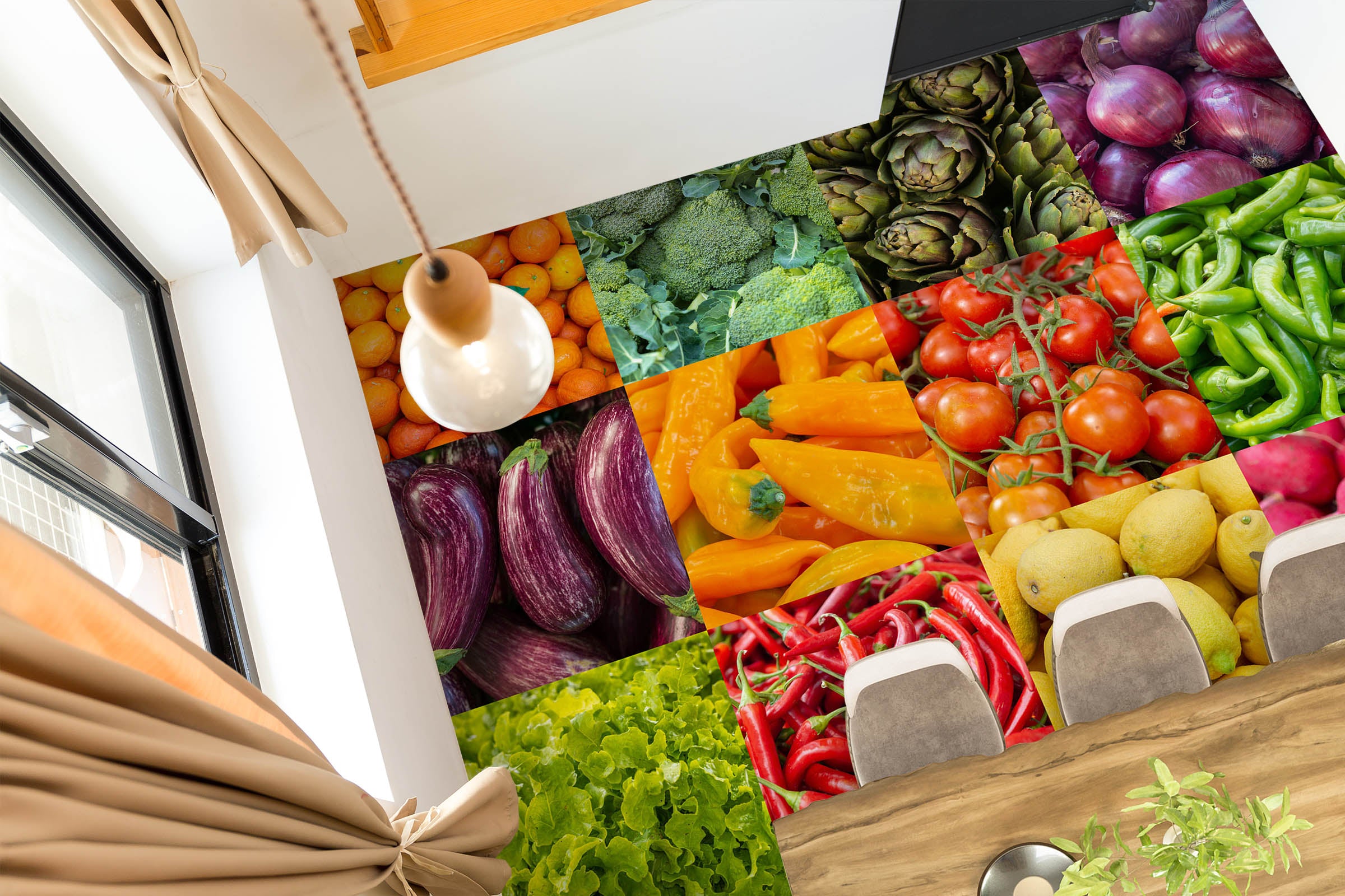 3D Vegetable 98173 Adrian Chesterman Floor Mural  Wallpaper Murals Self-Adhesive Removable Print Epoxy