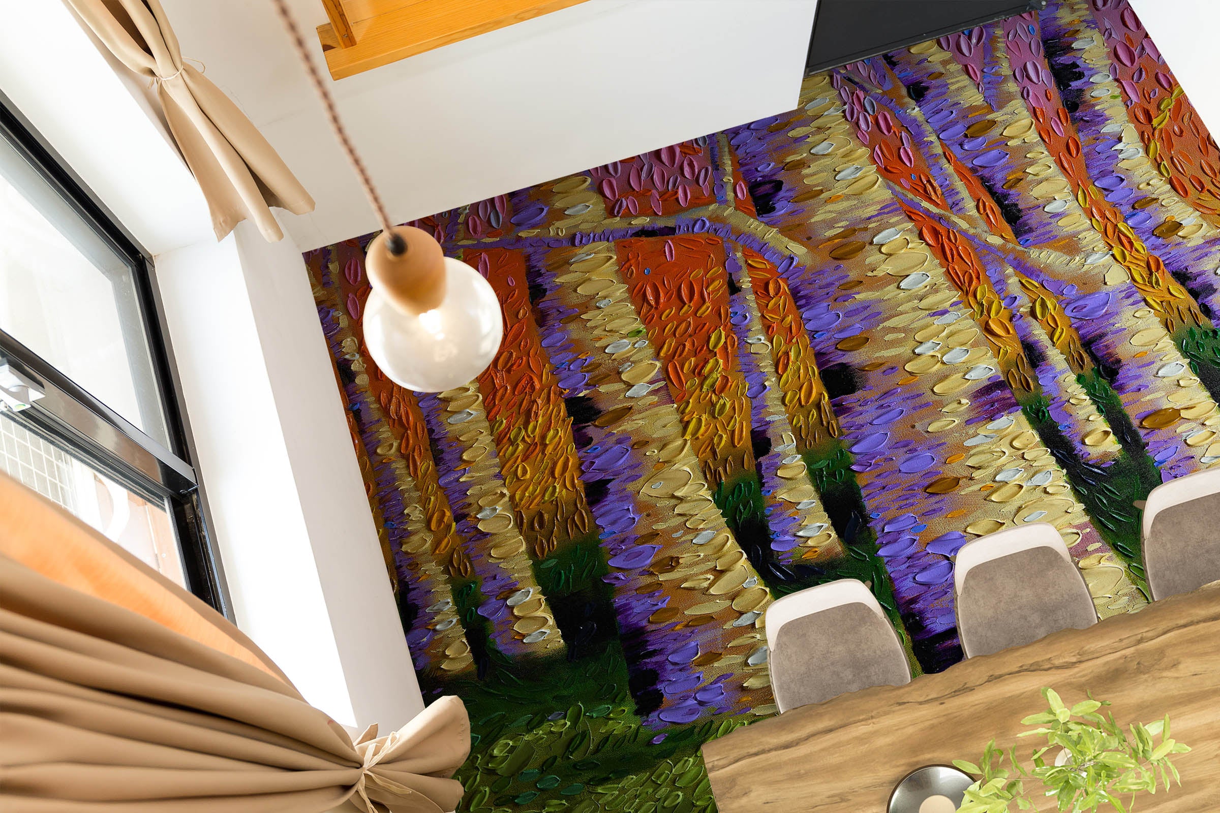 3D Tree Trunk 102166 Dena Tollefson Floor Mural  Wallpaper Murals Self-Adhesive Removable Print Epoxy