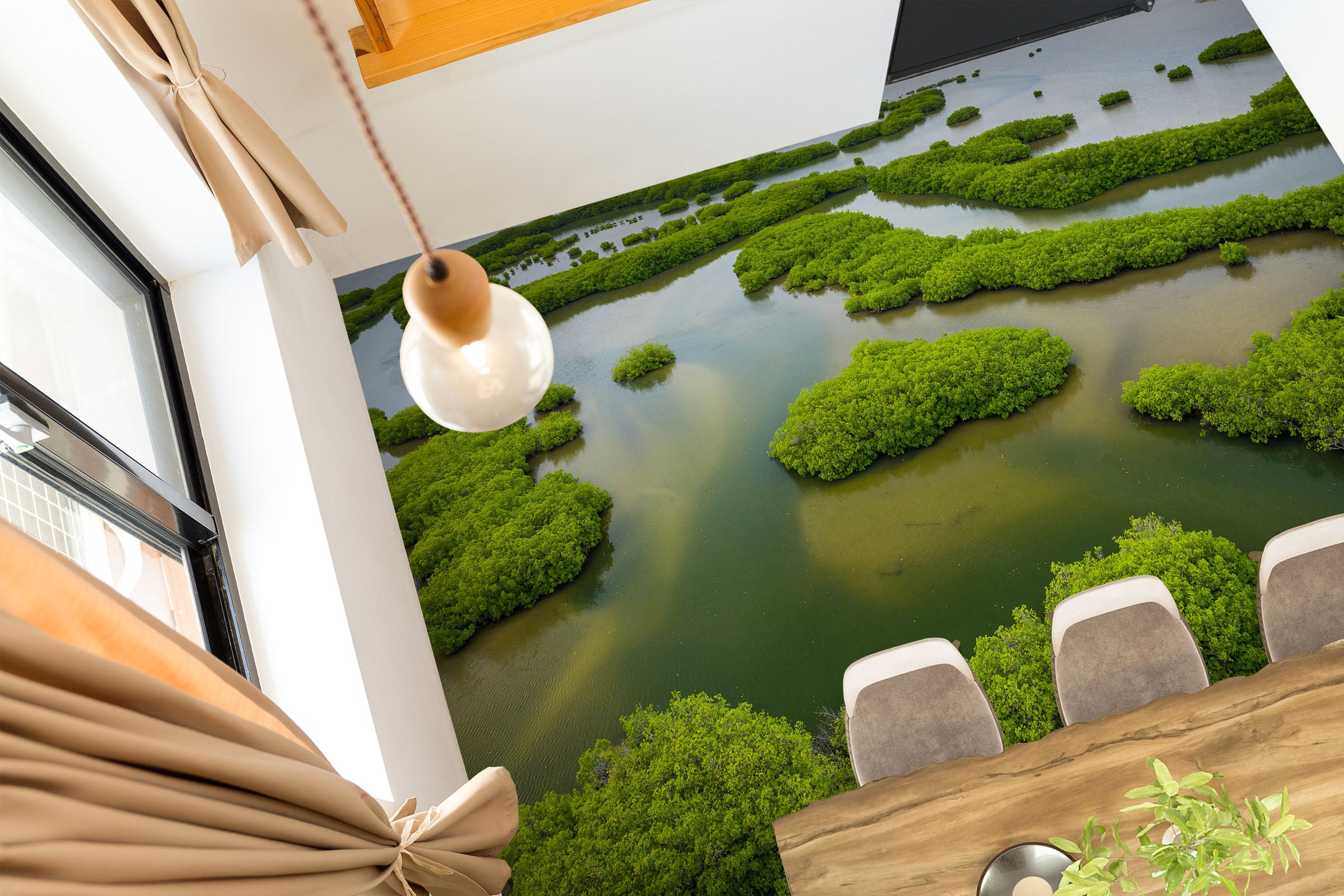 3D Distribution Of Green Plants 765 Floor Mural  Wallpaper Murals Rug & Mat Print Epoxy waterproof bath floor