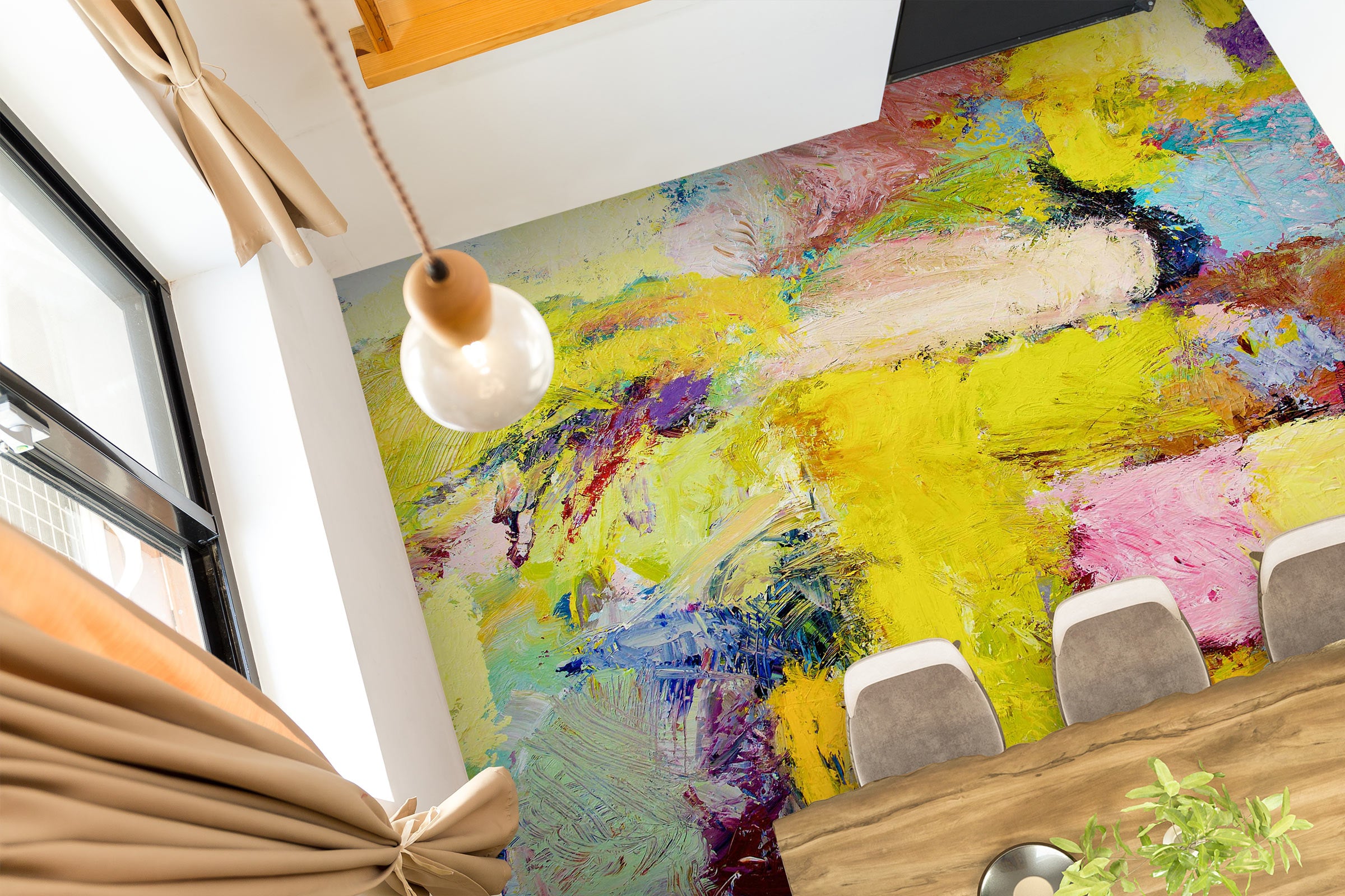 3D Color Block Pigment 9639 Allan P. Friedlander Floor Mural  Wallpaper Murals Self-Adhesive Removable Print Epoxy