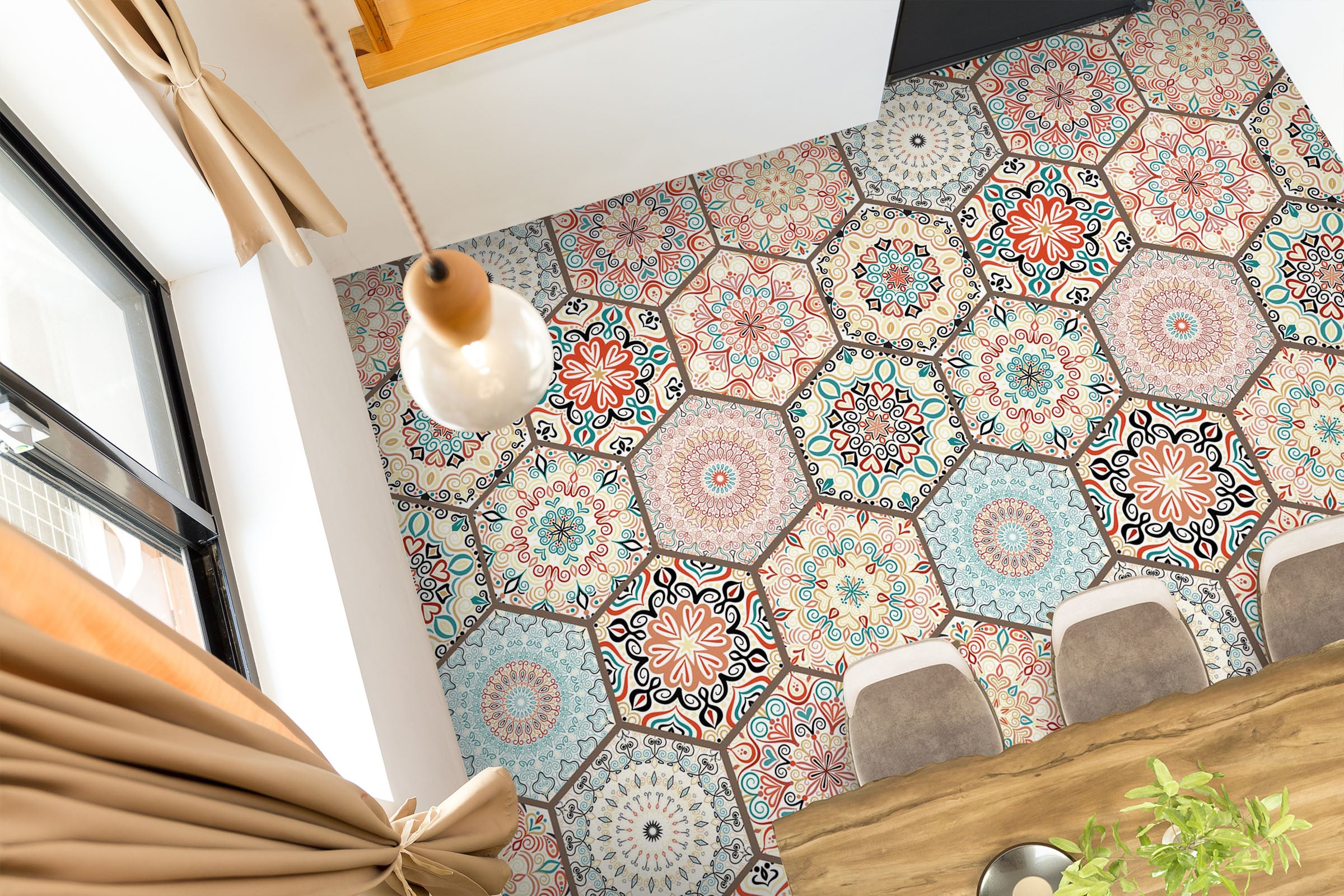 3D Hexagon Pattern 339 Floor Mural  Wallpaper Murals Rug & Mat Print Epoxy waterproof bath floor